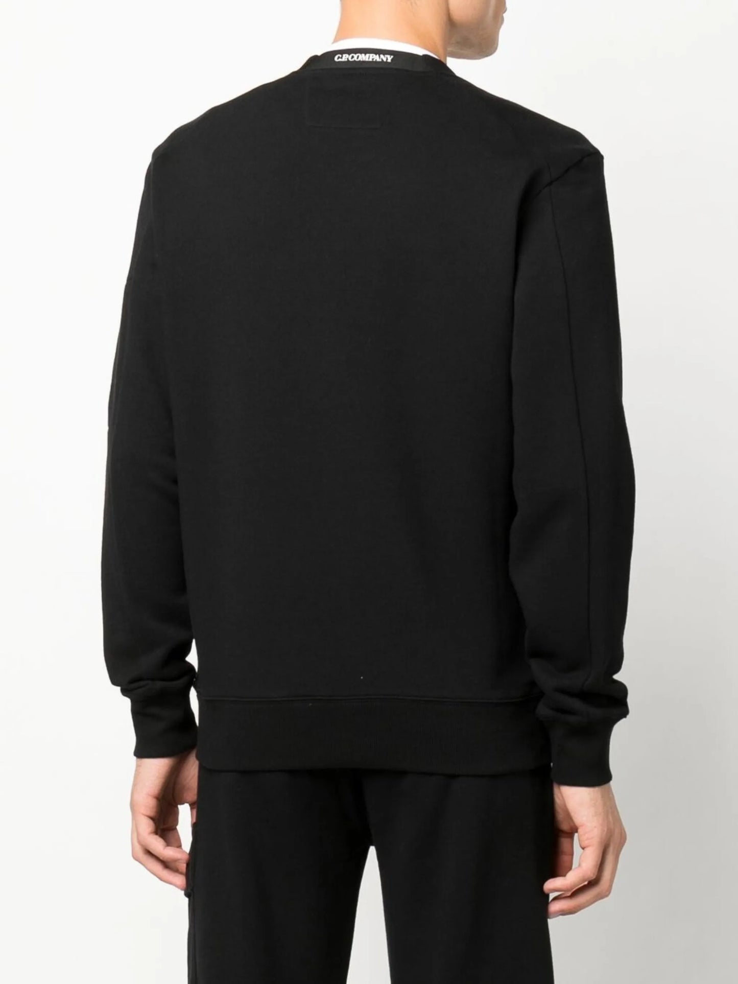 Lens-detail crew-neck sweatshirt