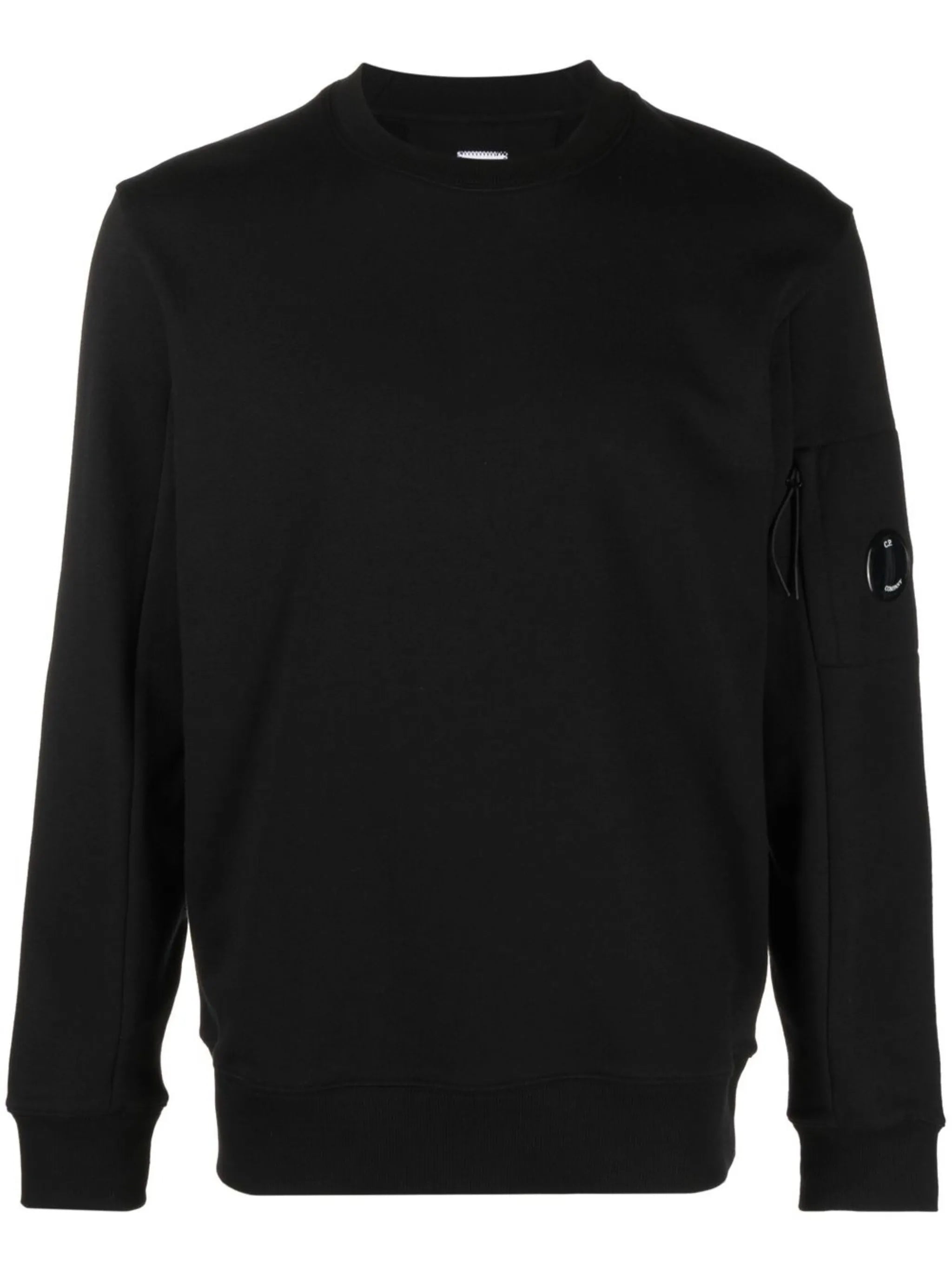 Lens-detail crew-neck sweatshirt