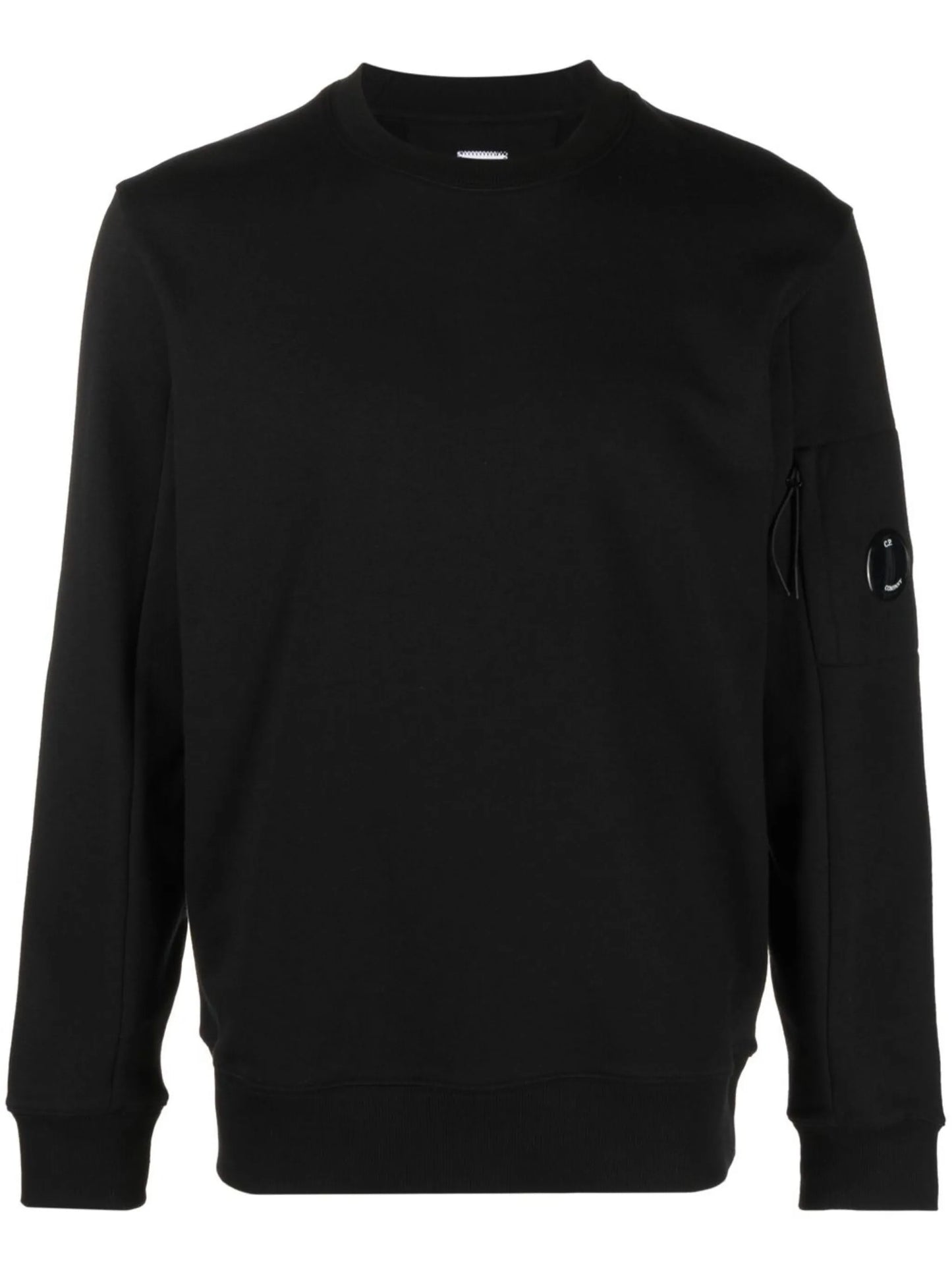 Lens-detail crew-neck sweatshirt
