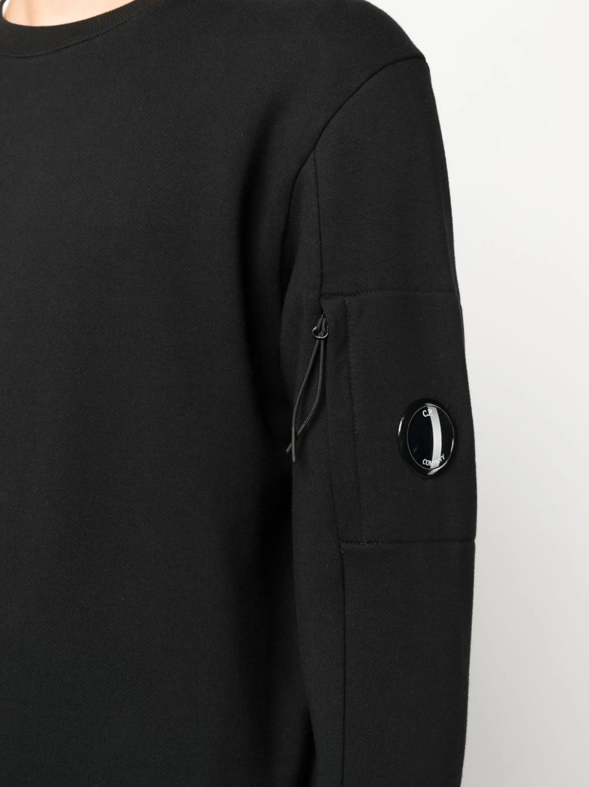 Lens-detail crew-neck sweatshirt