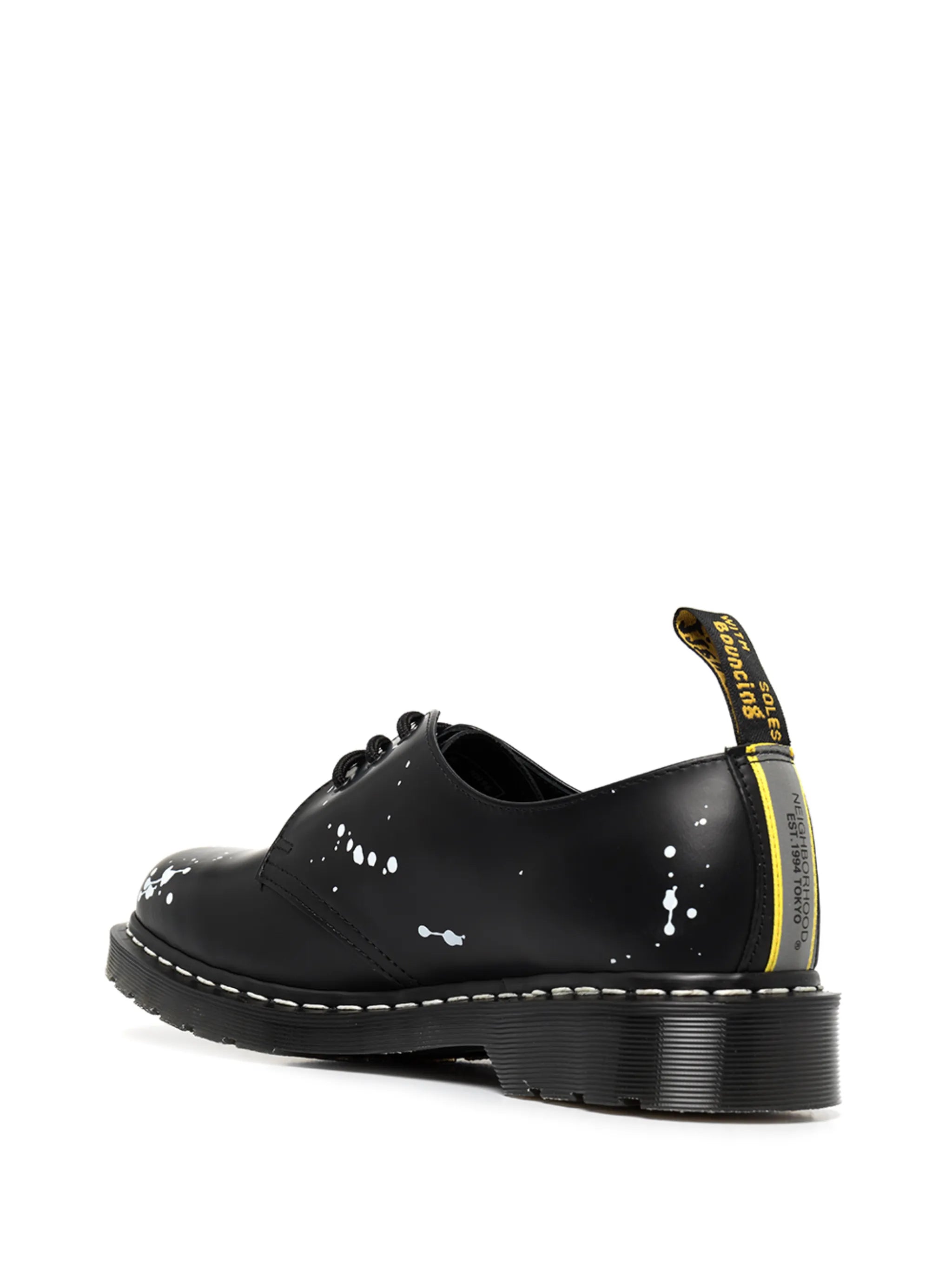 Neighborhood paint-splatter lace-up shoes