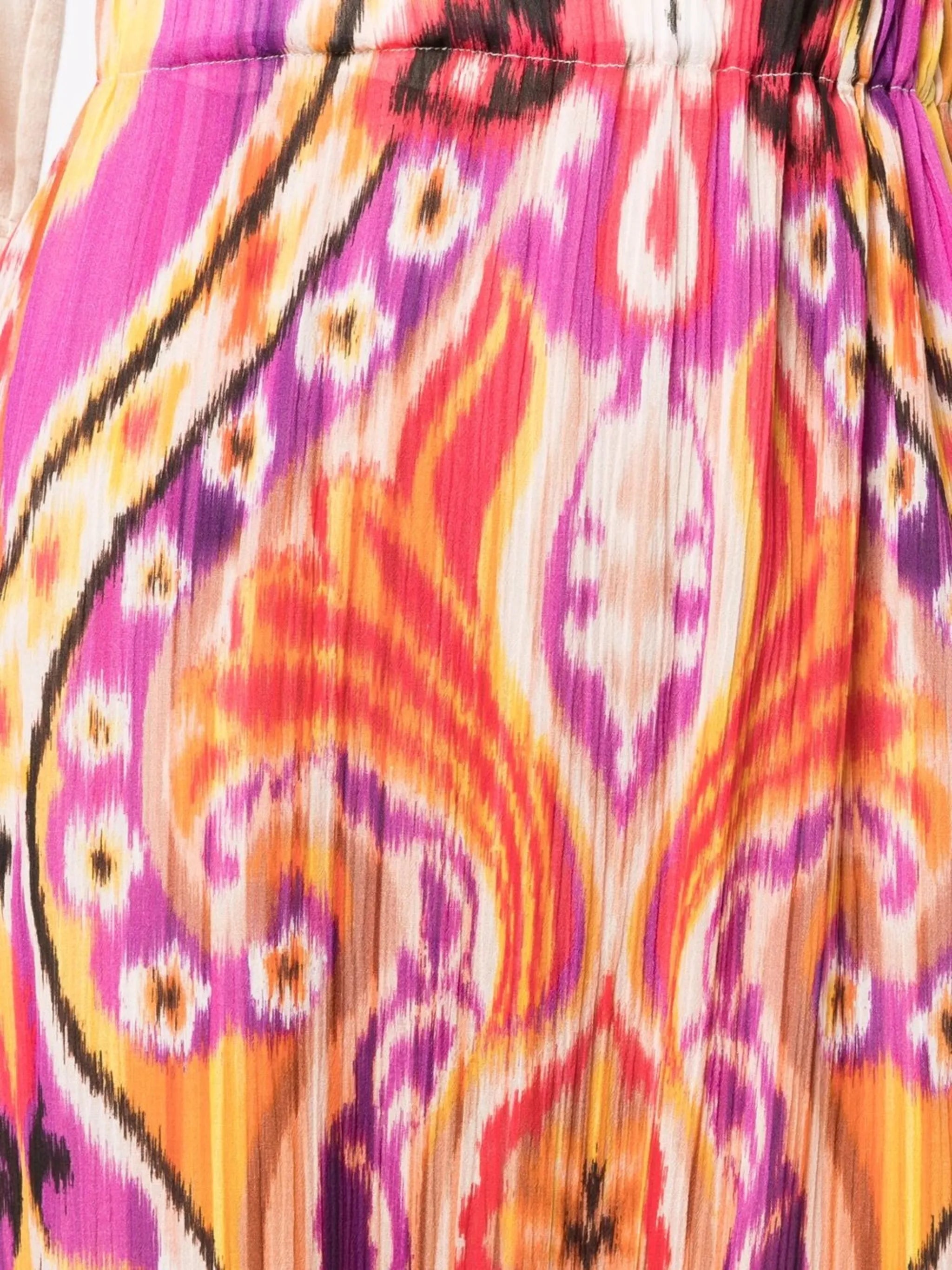 patterned high-waisted maxi skirt