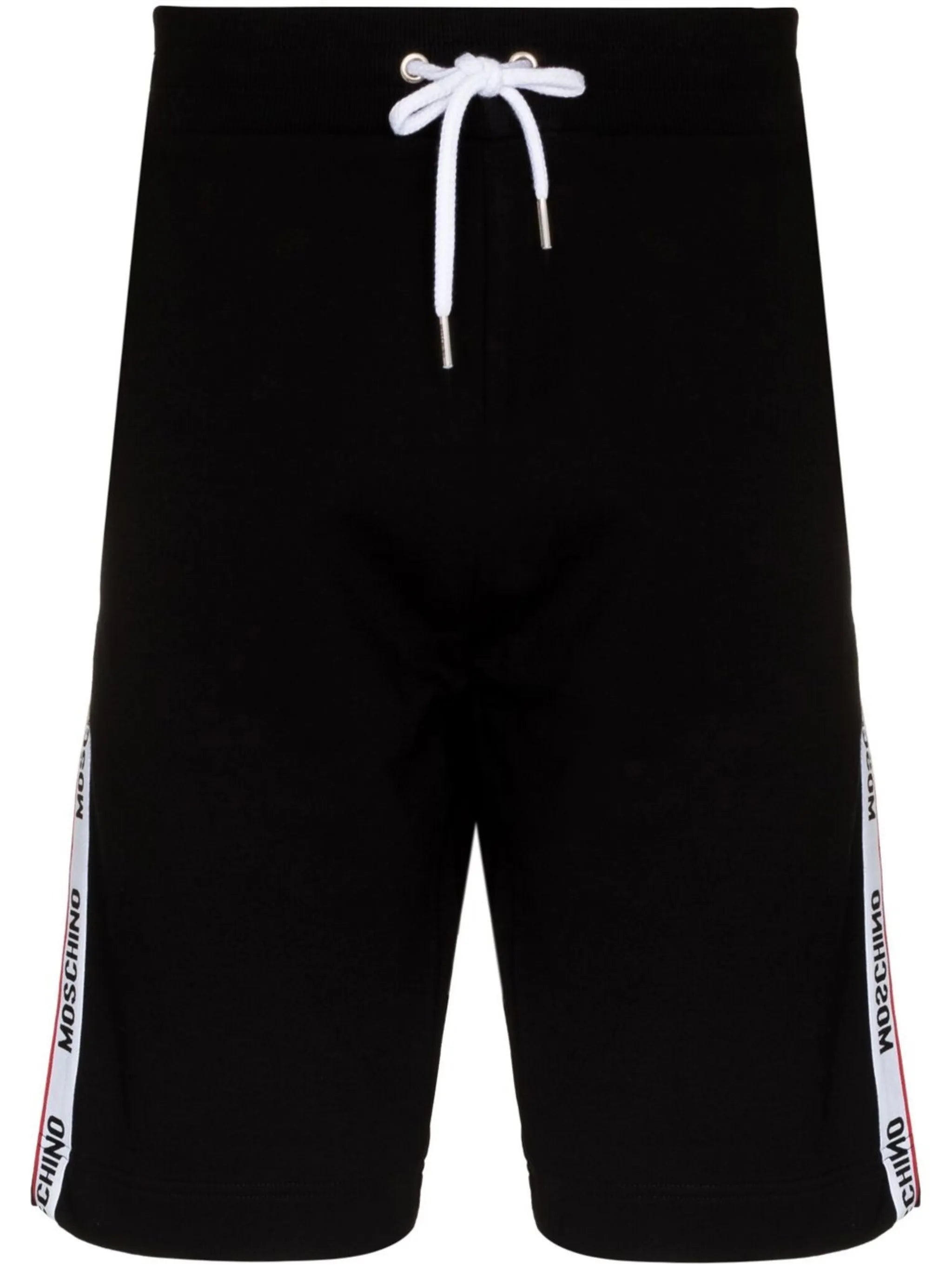 logo-tape drawstring-waist shorts