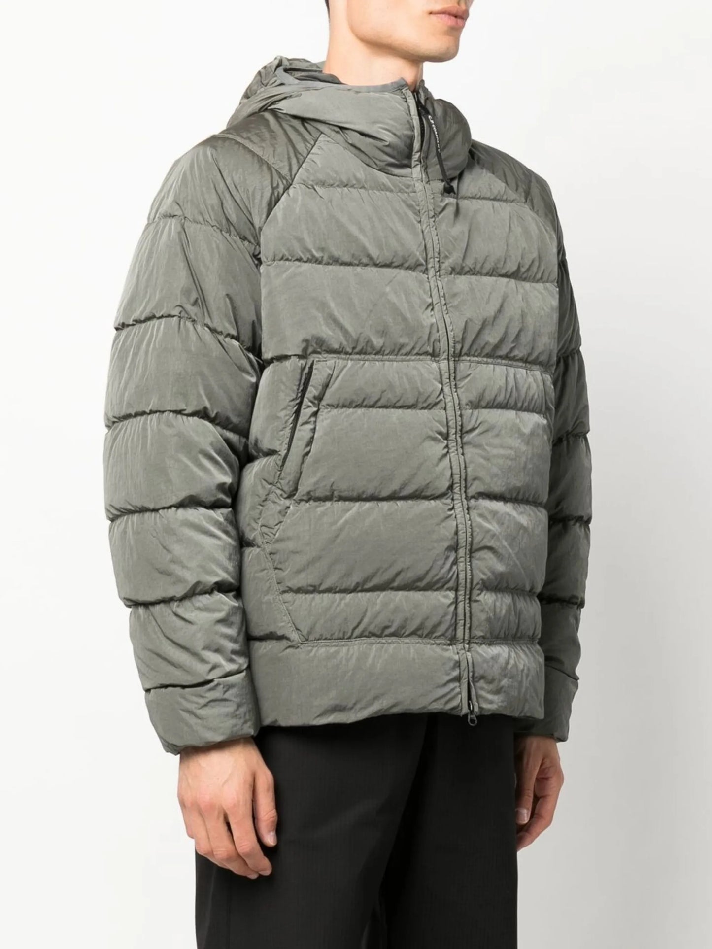 Eco-Chrome R hooded down jacket