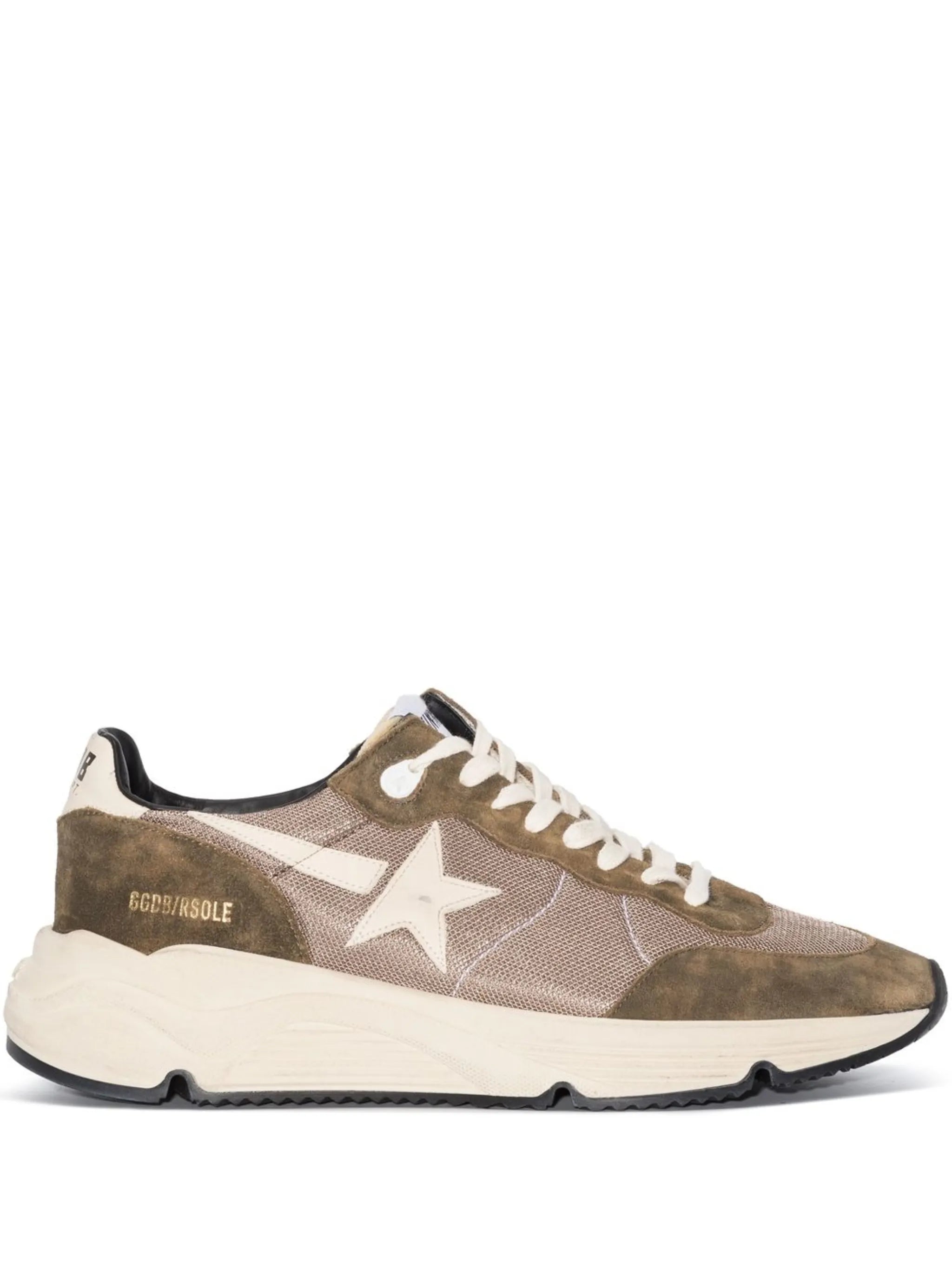 star-patch lace-up sneakers