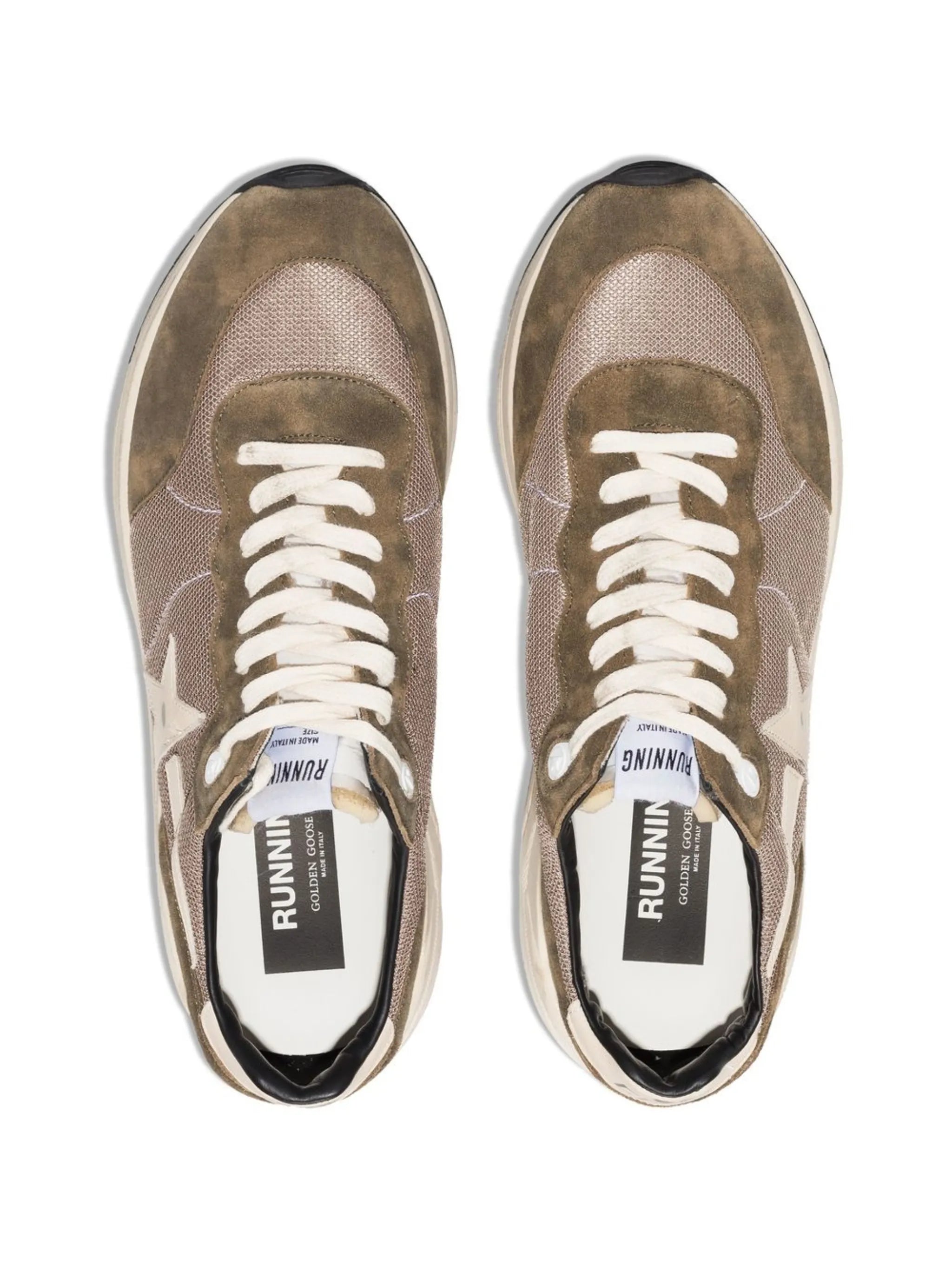 star-patch lace-up sneakers