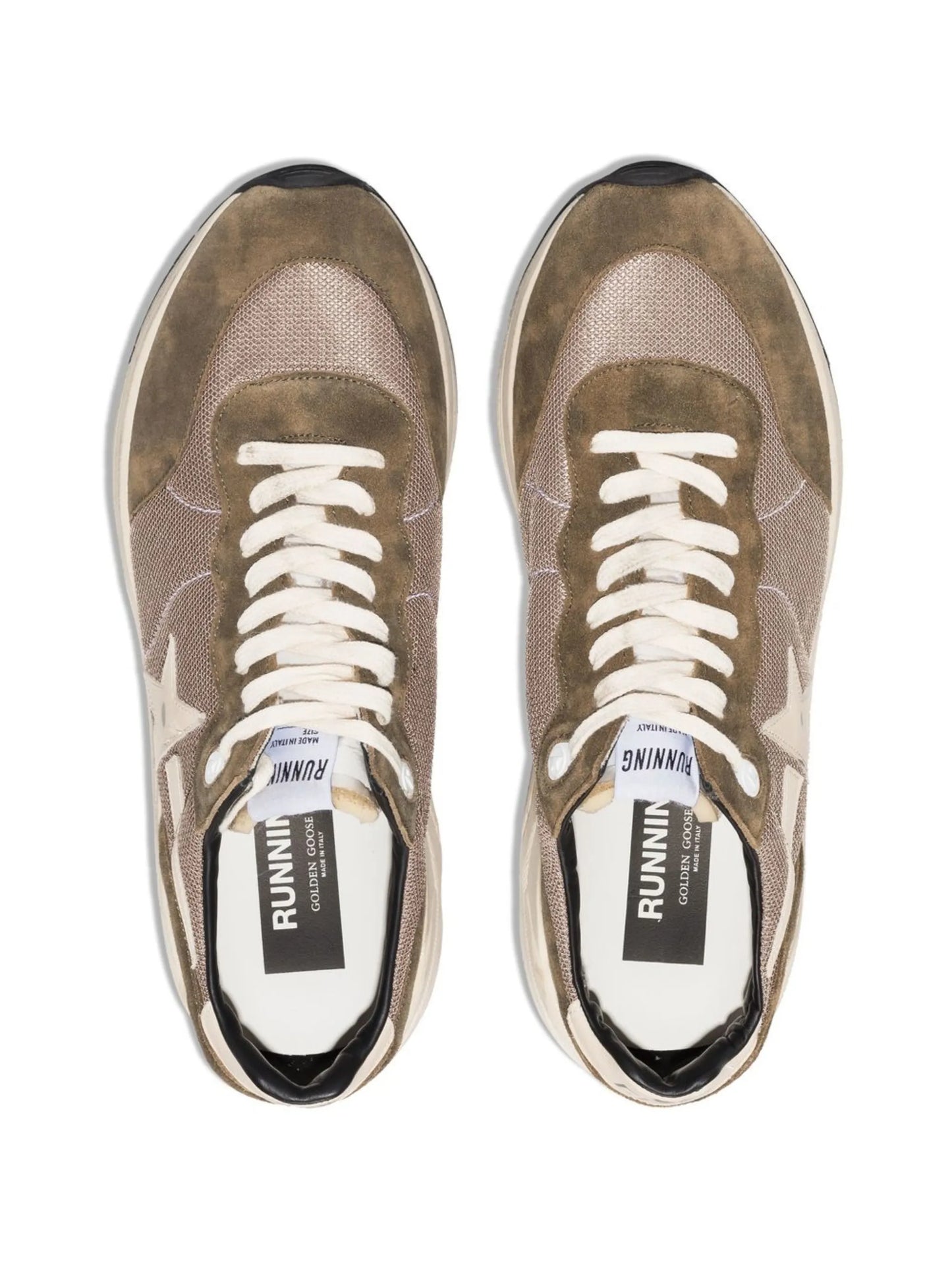 star-patch lace-up sneakers