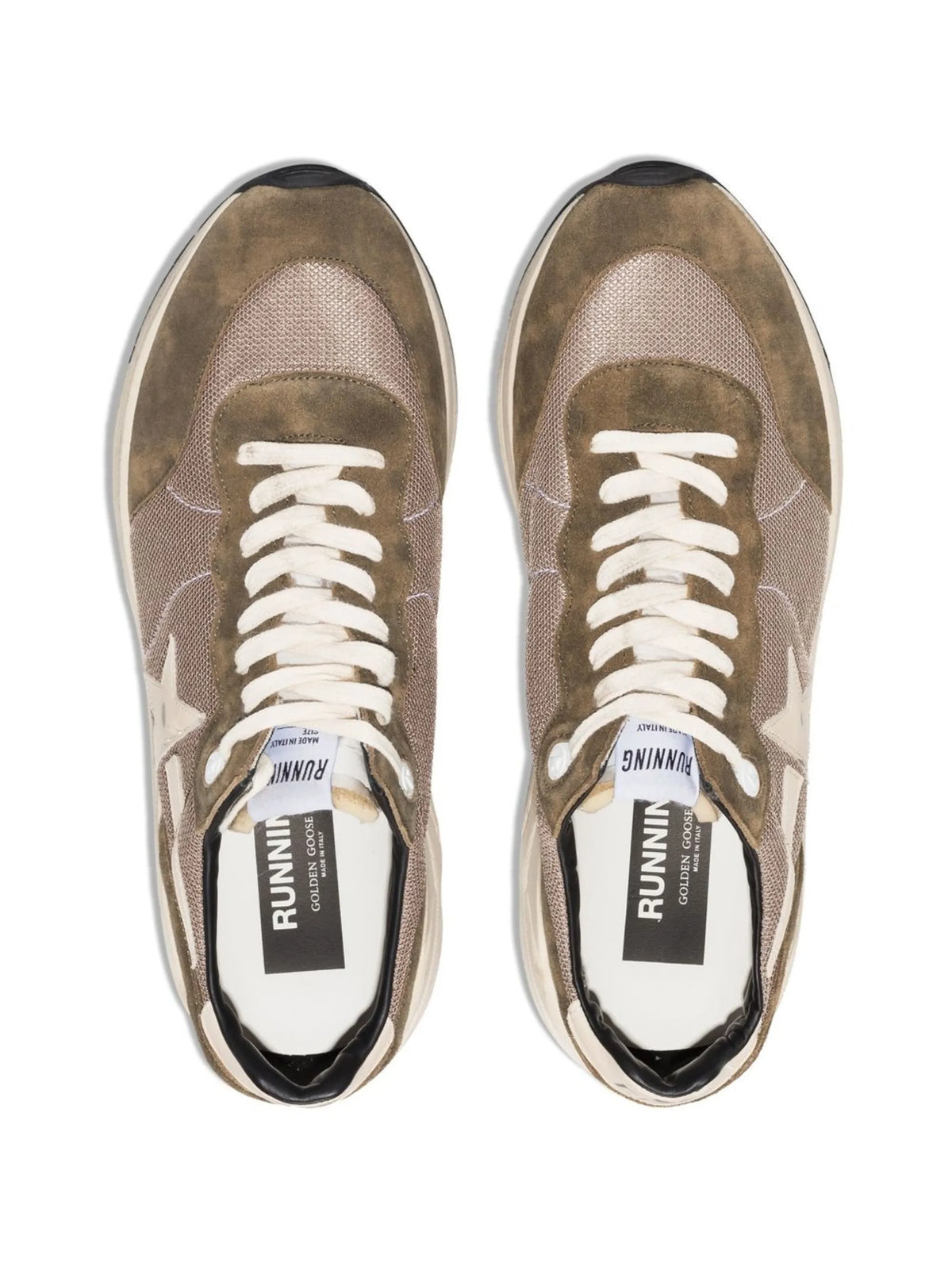 star-patch lace-up sneakers