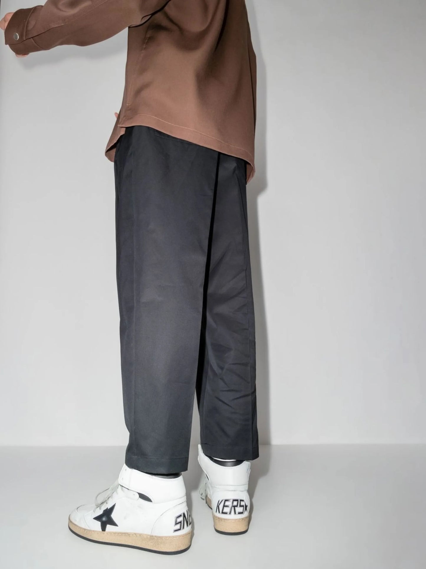 star-patch lace-up sneakers