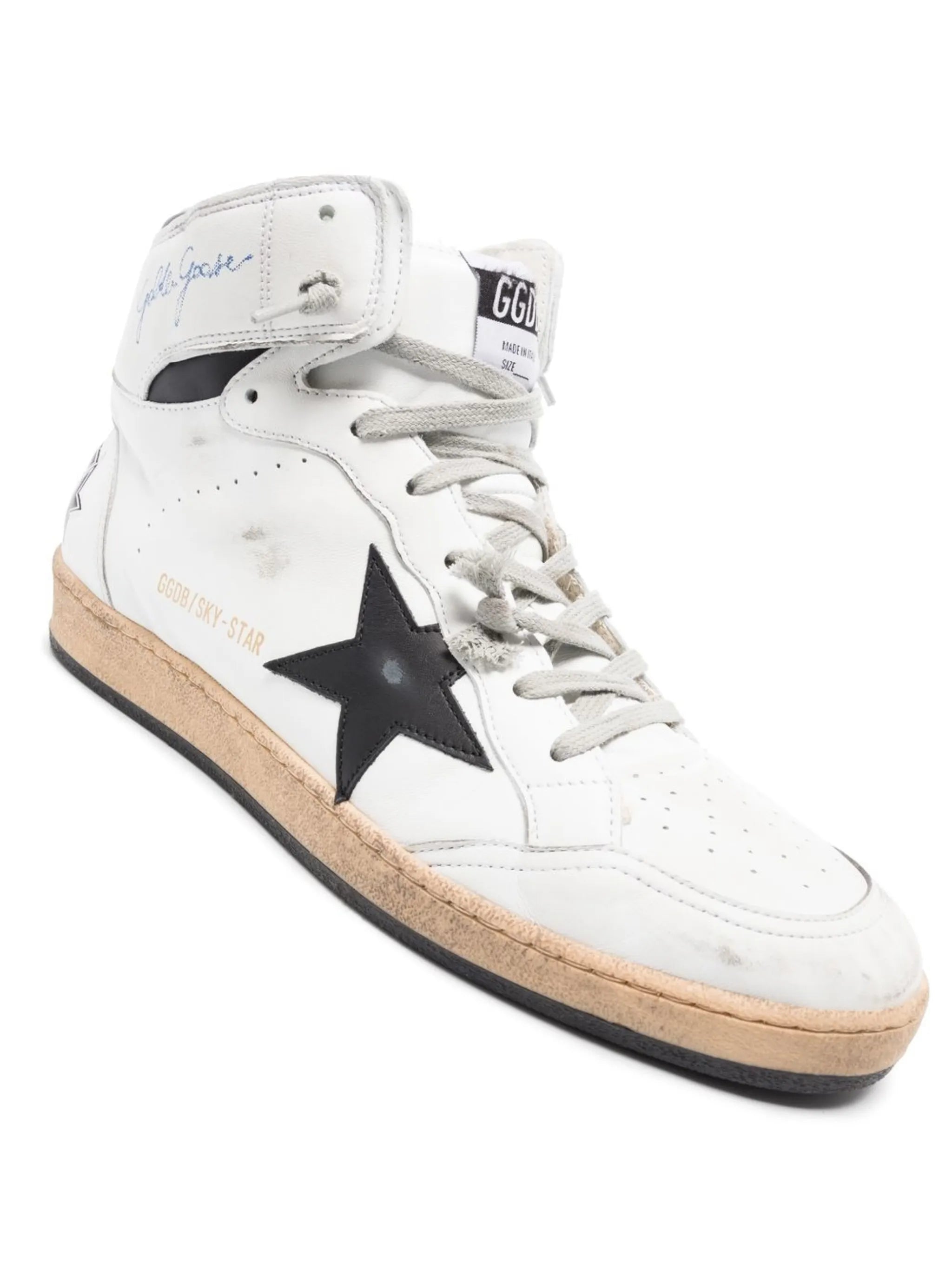 star-patch lace-up sneakers