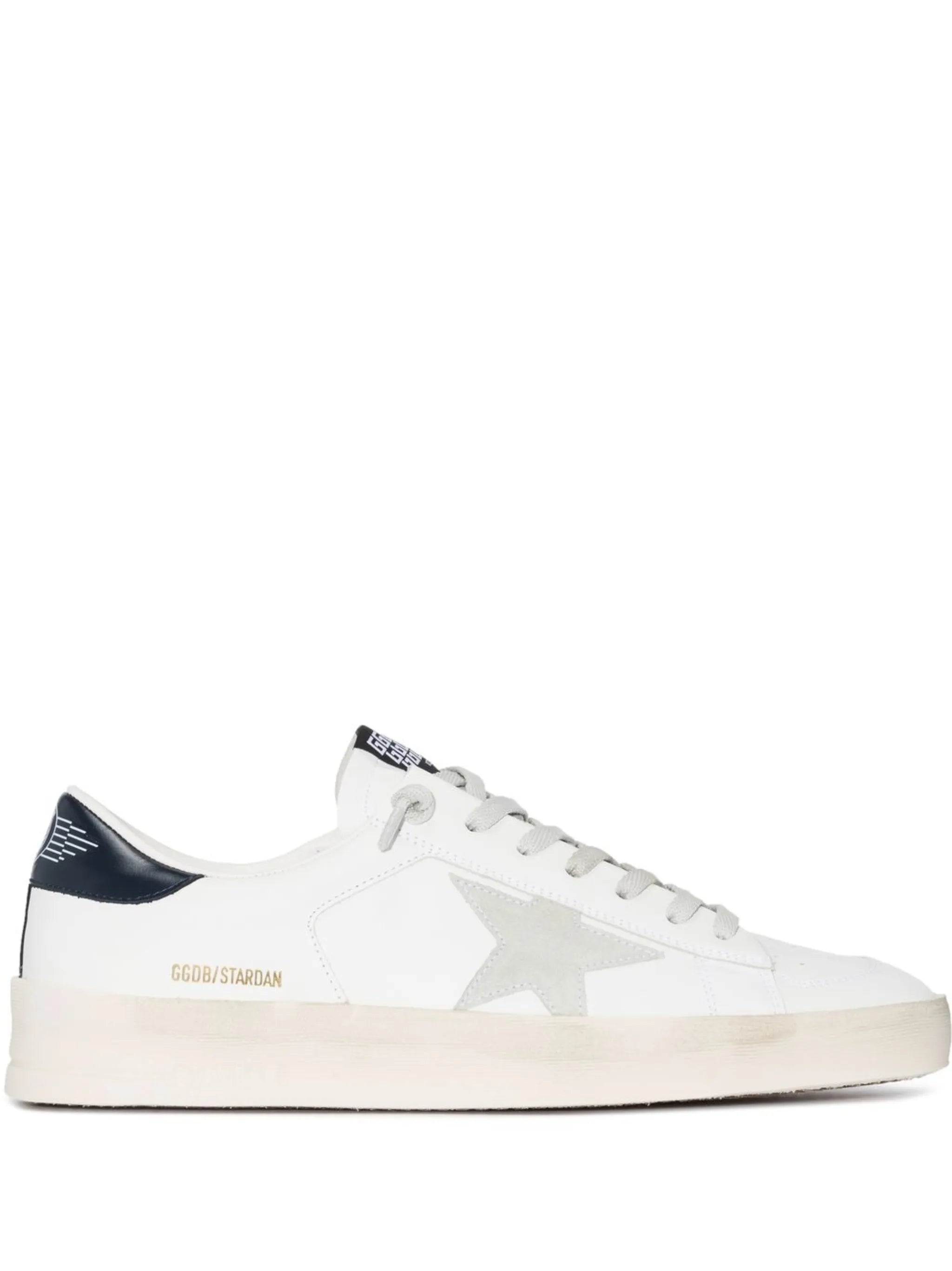 star-patch lace-up sneakers