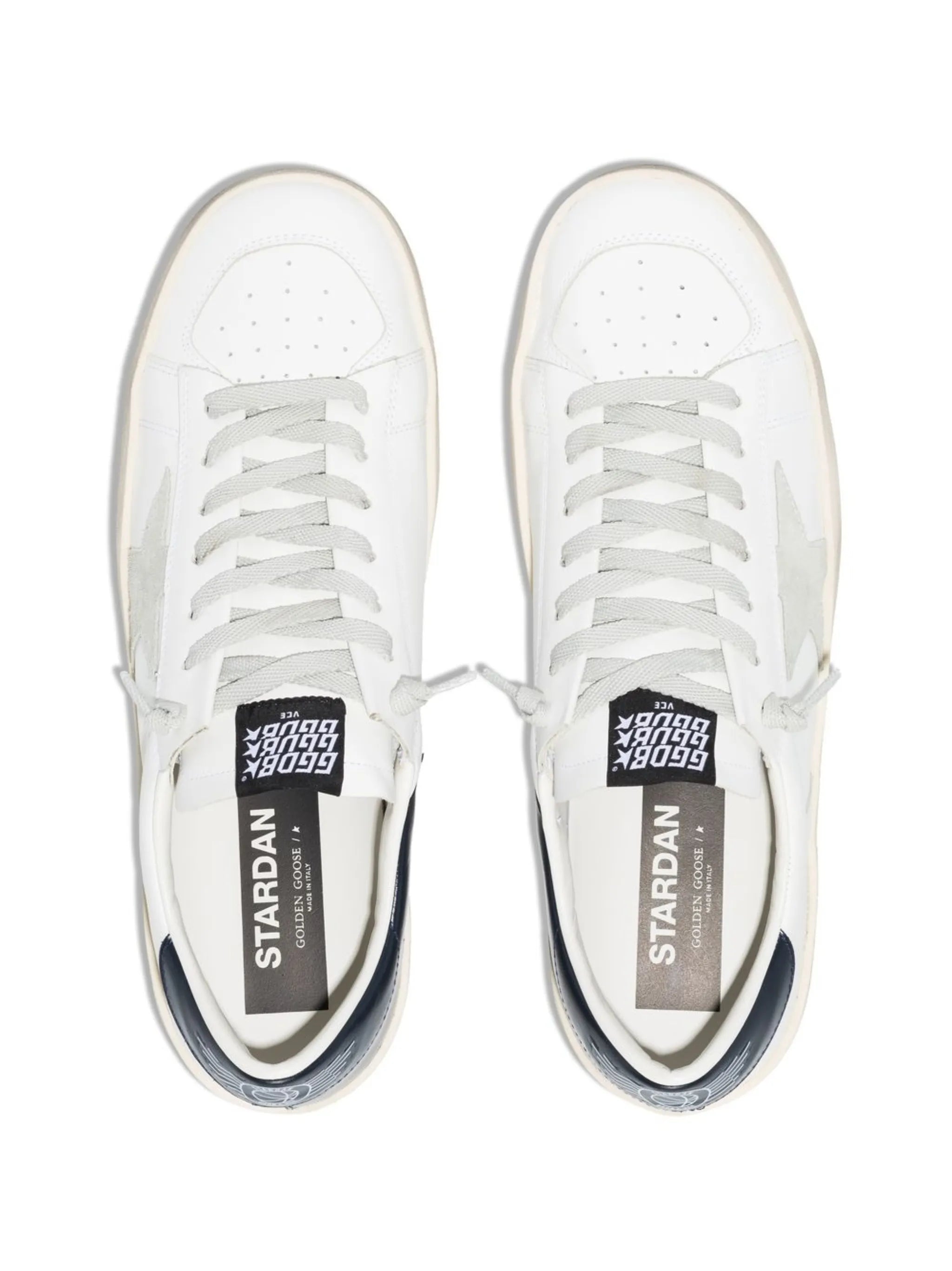 star-patch lace-up sneakers