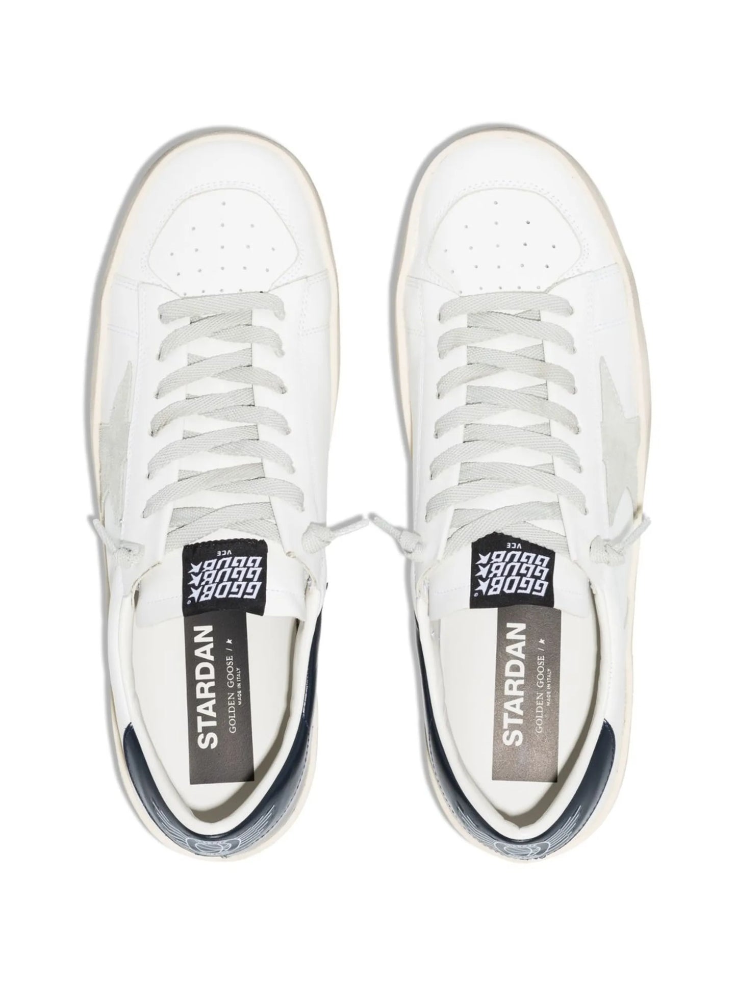 star-patch lace-up sneakers