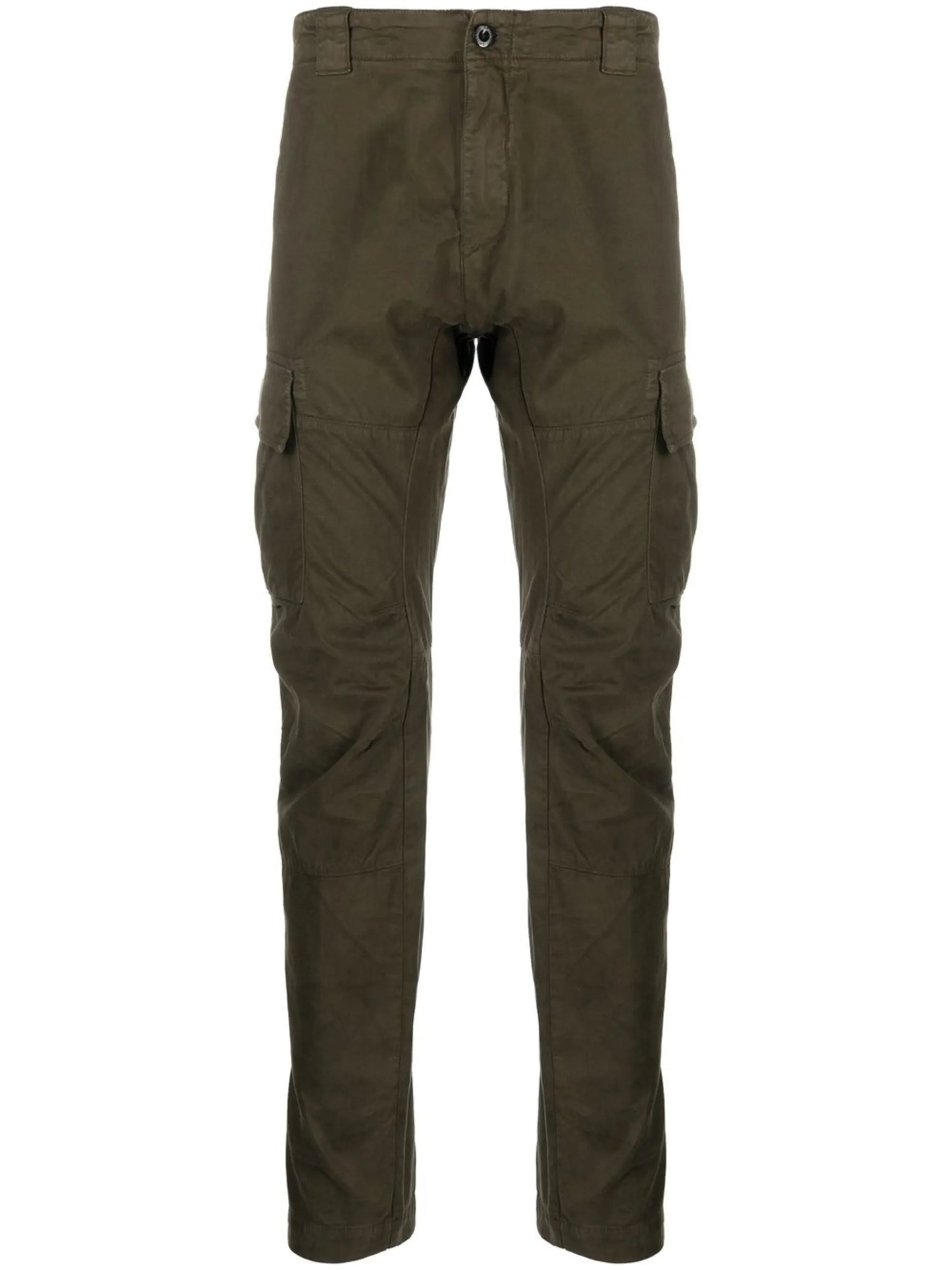 logo-patch tapered cargo trousers