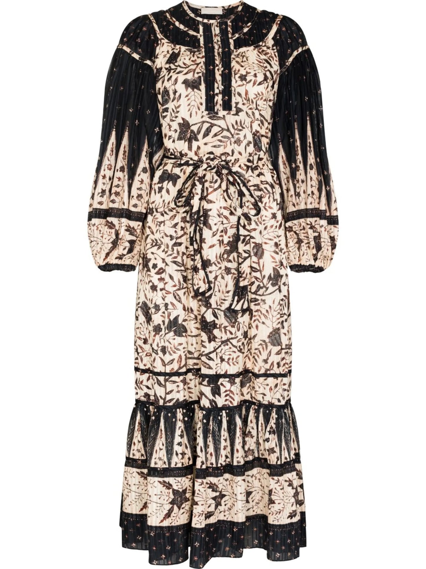 Kemala printed tiered dress