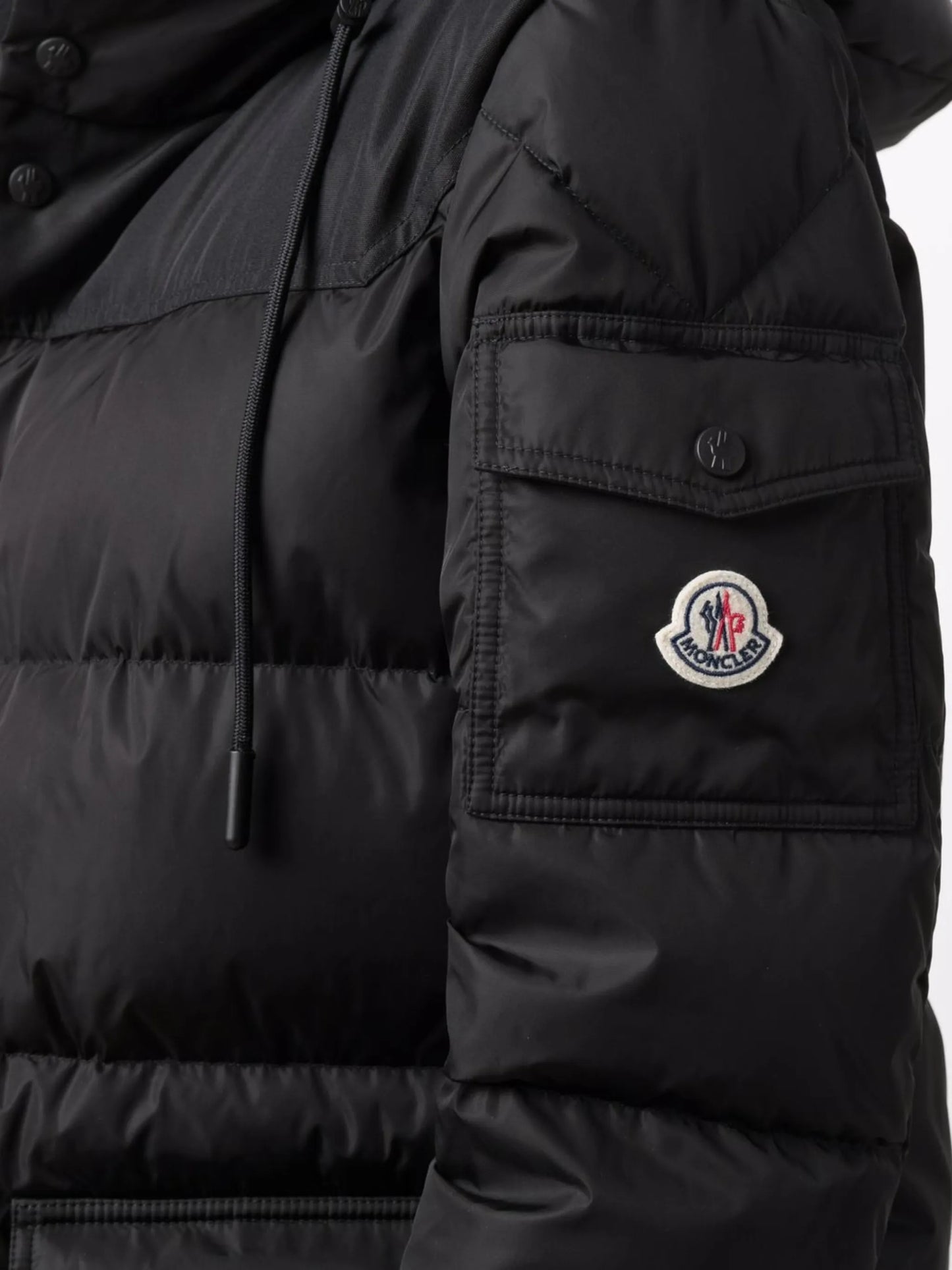 logo-patch padded jacke
