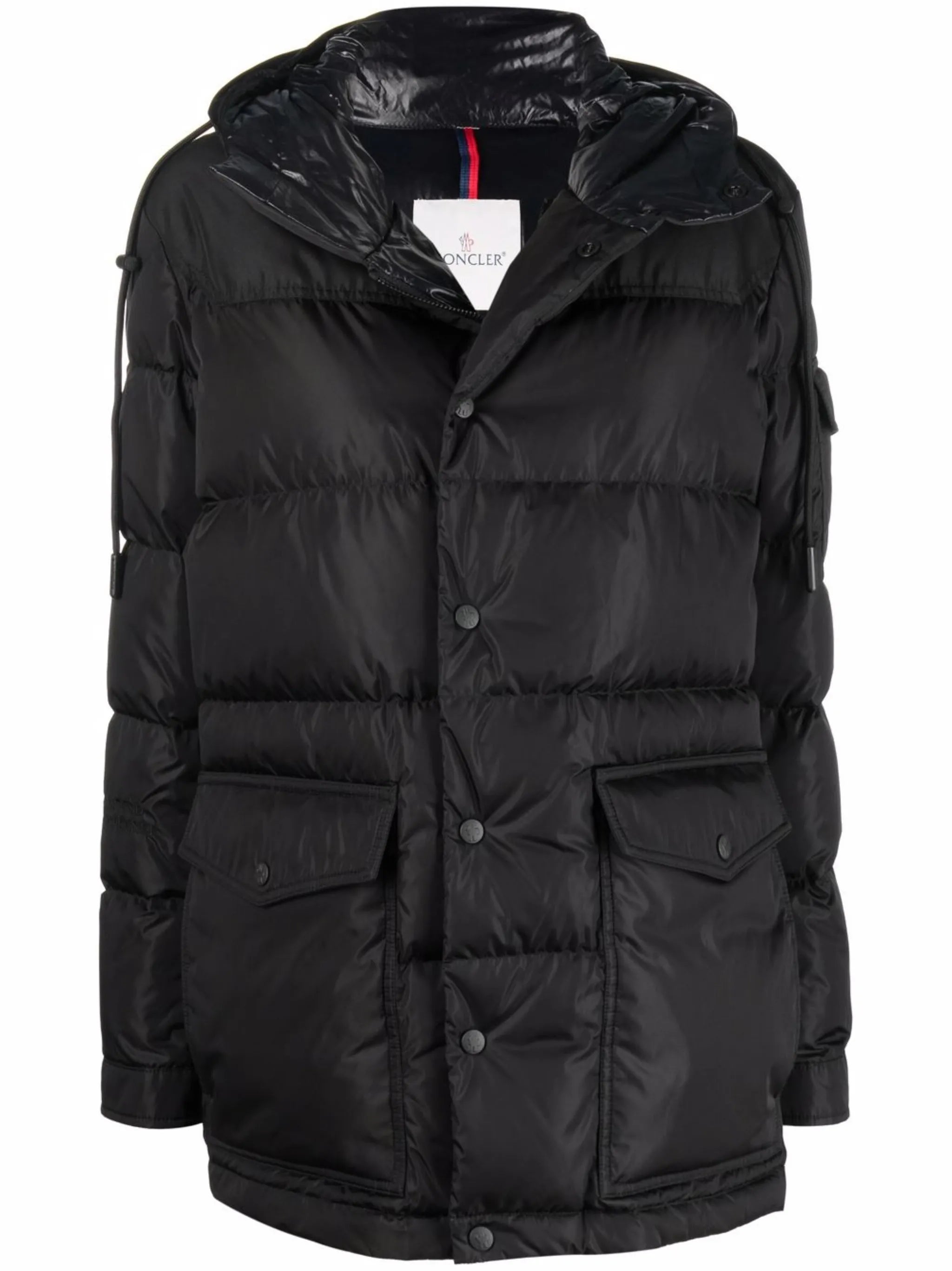 logo-patch padded jacke