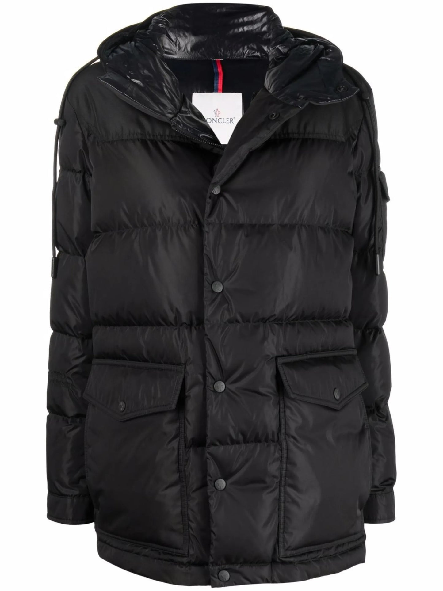 logo-patch padded jacke