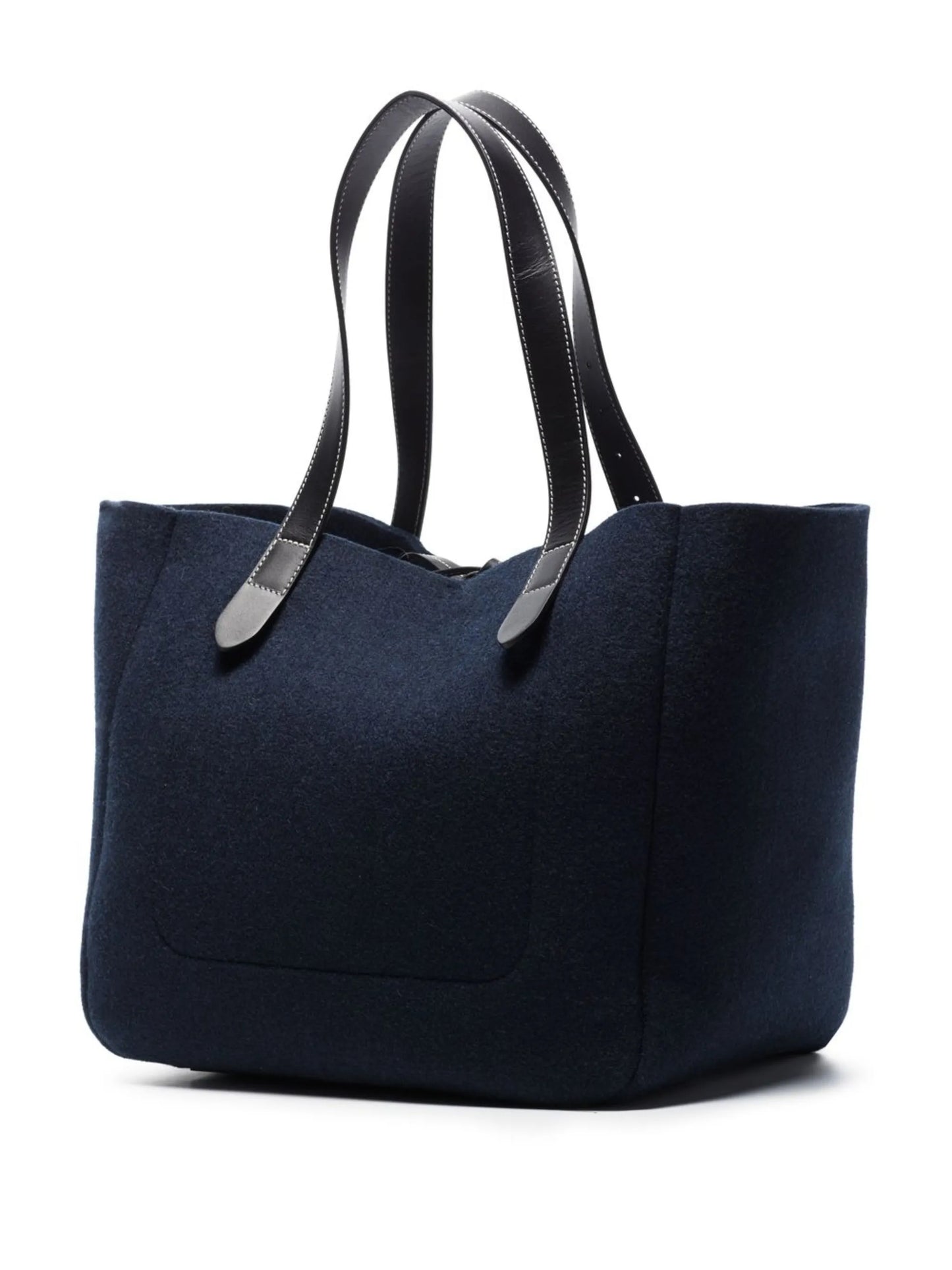 Belt felted tote bag
