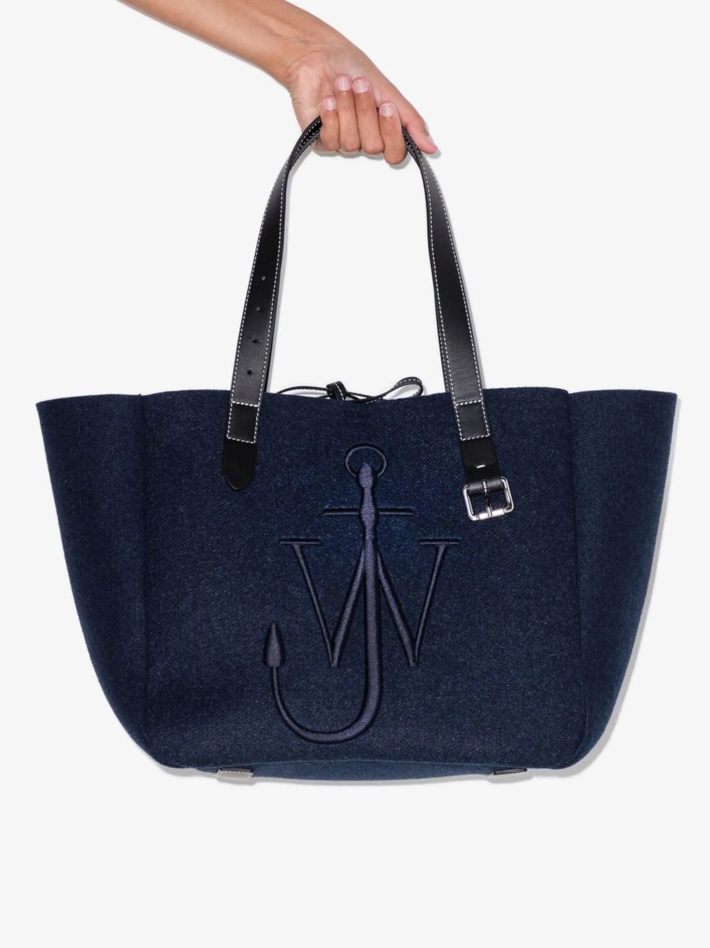 Belt felted tote bag