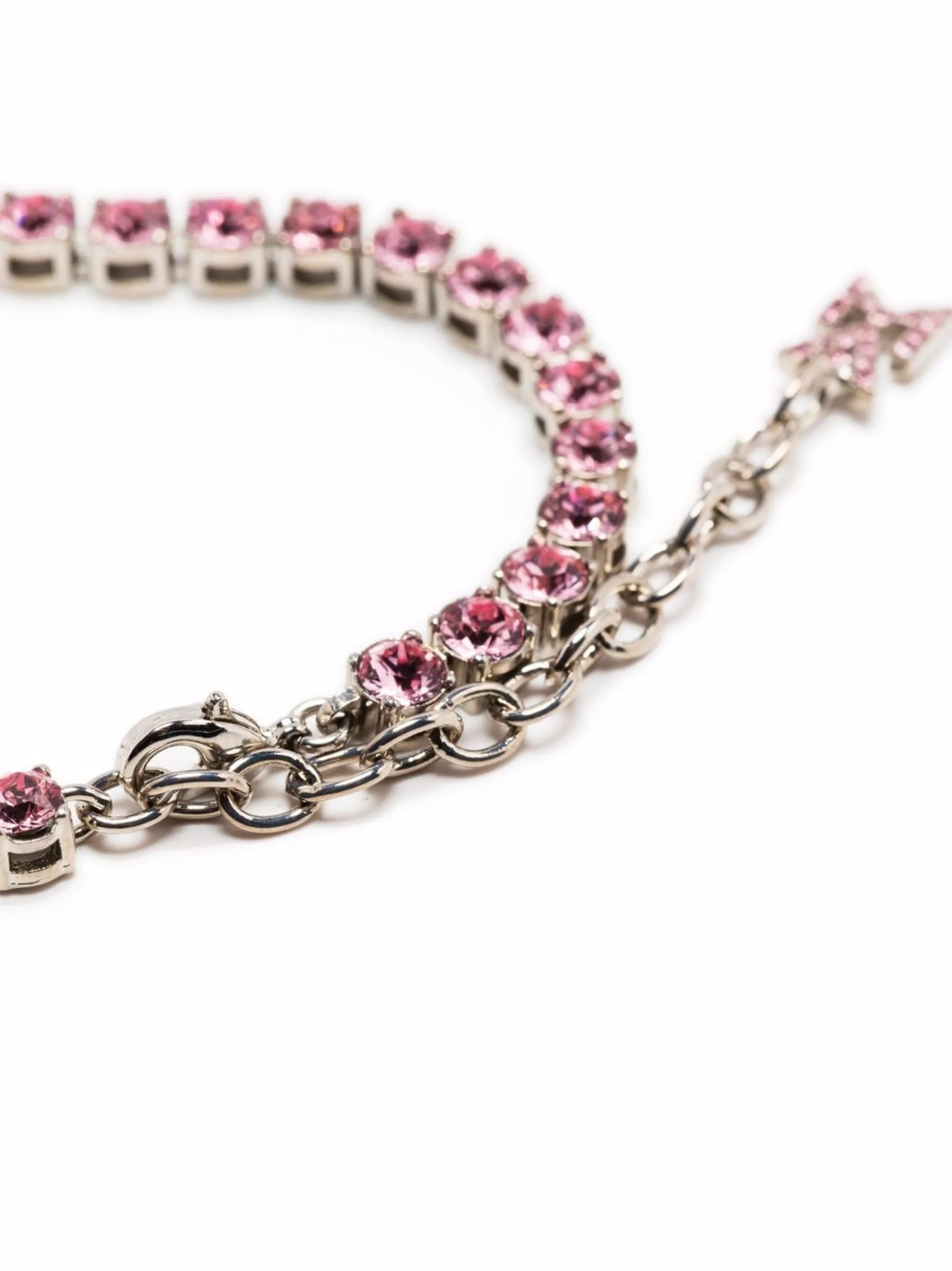 crystal tennis necklace