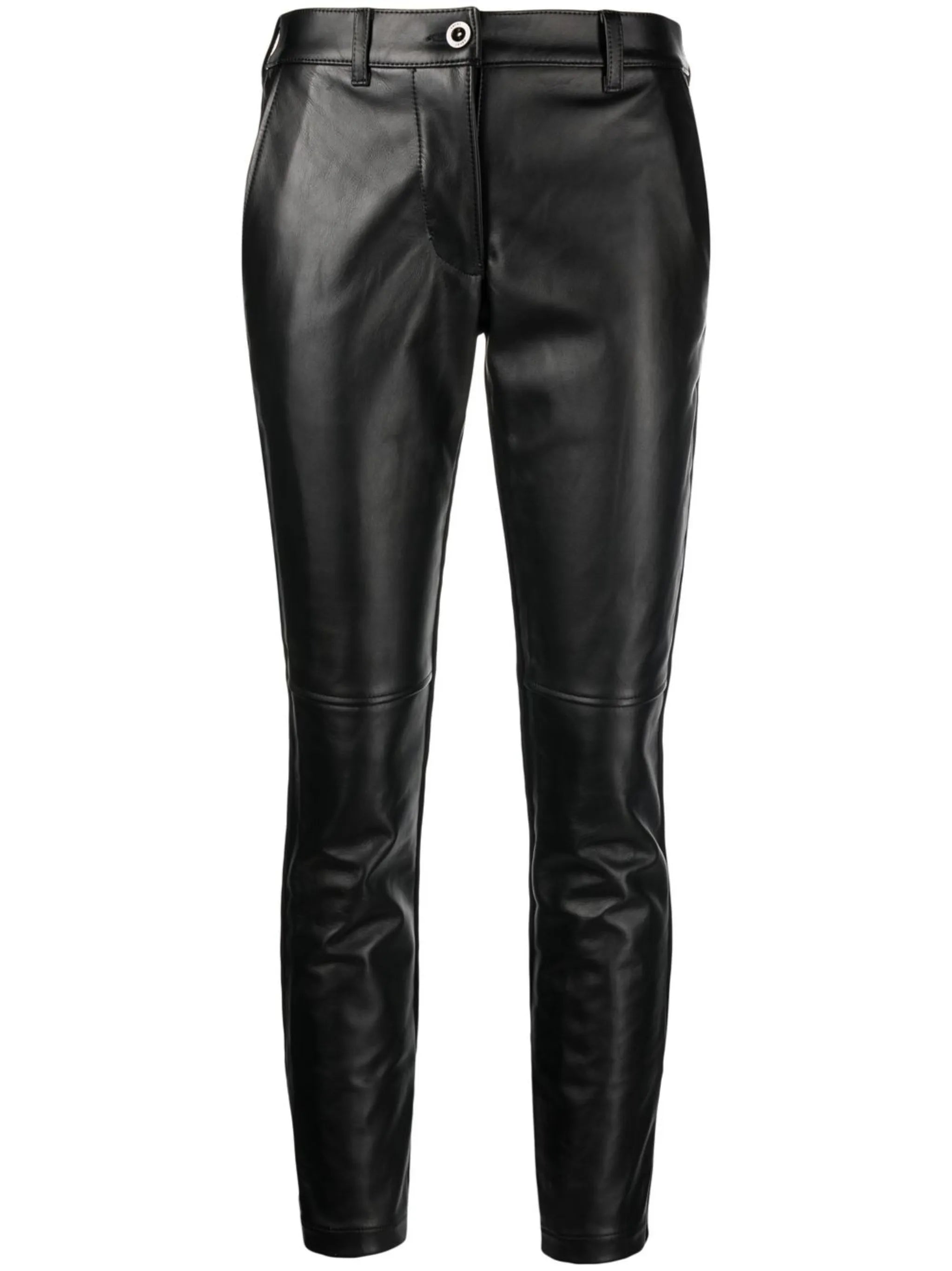 low-rise cropped trousers