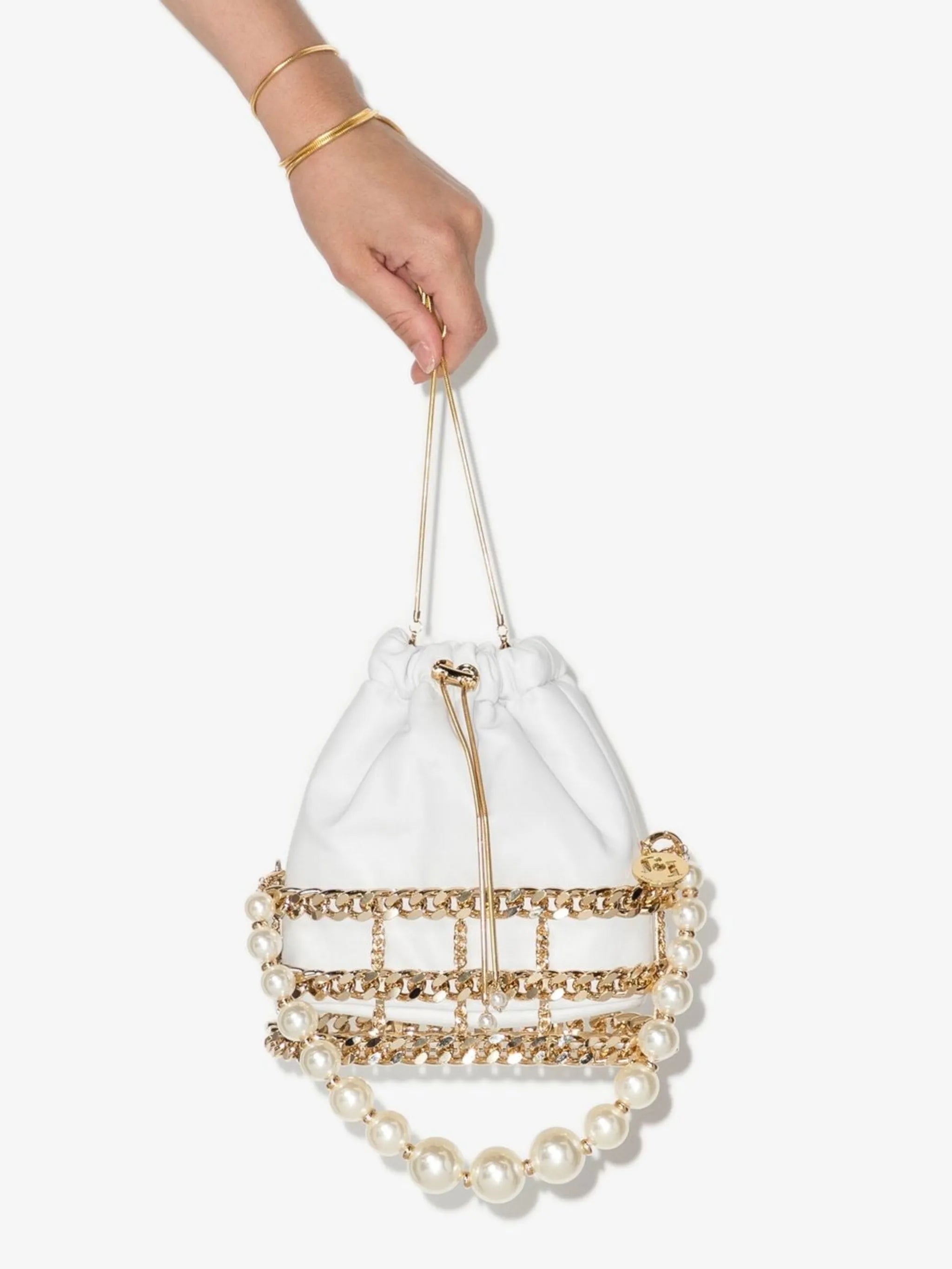 Convertible Pearls tote bag
