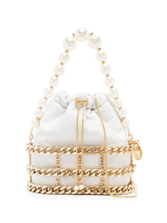 Convertible Pearls tote bag