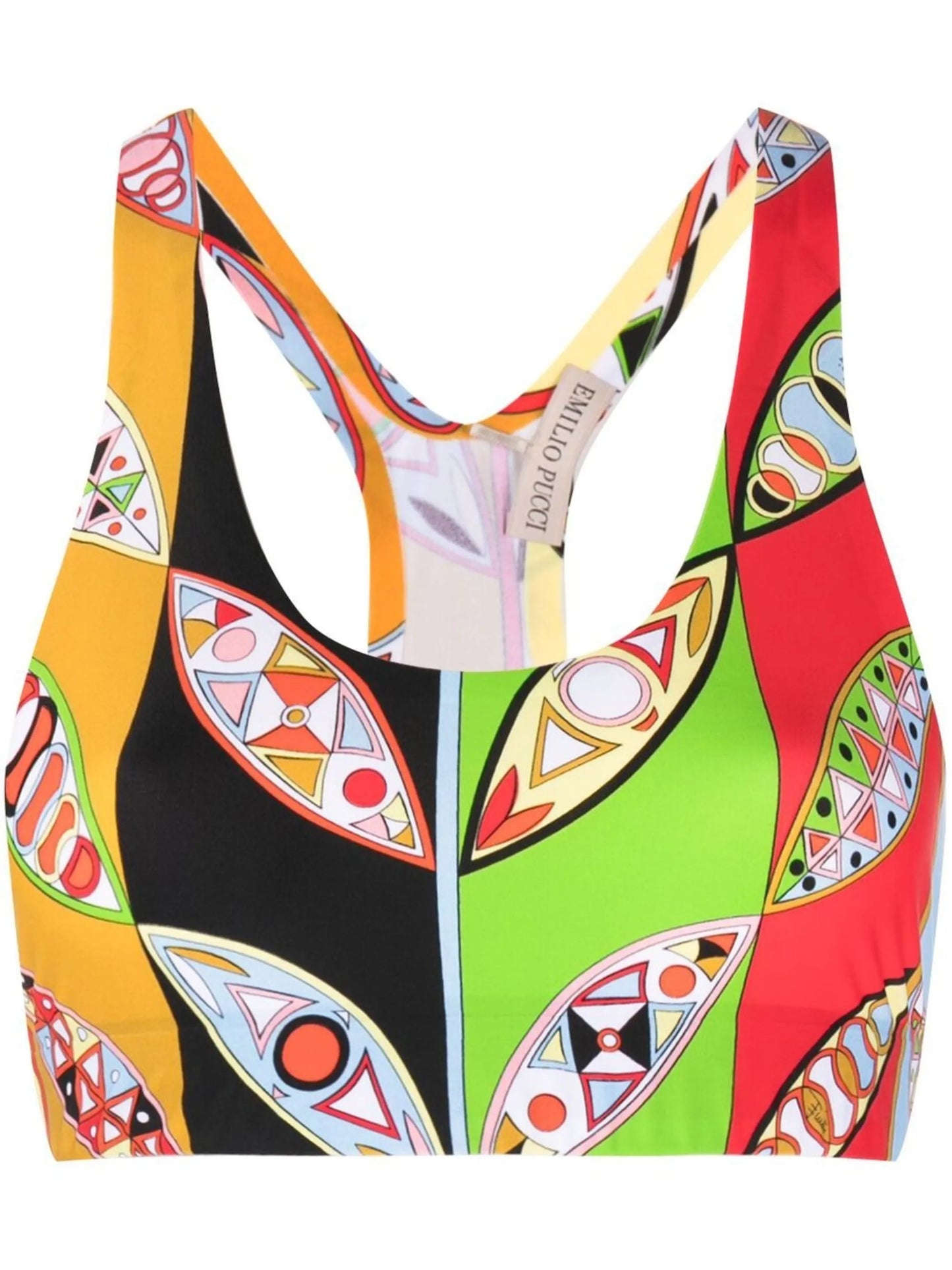 Girandole-print sports bra