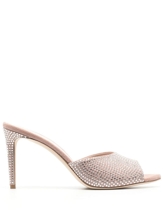 100mm Holly crystal-embellished open-toe sandals