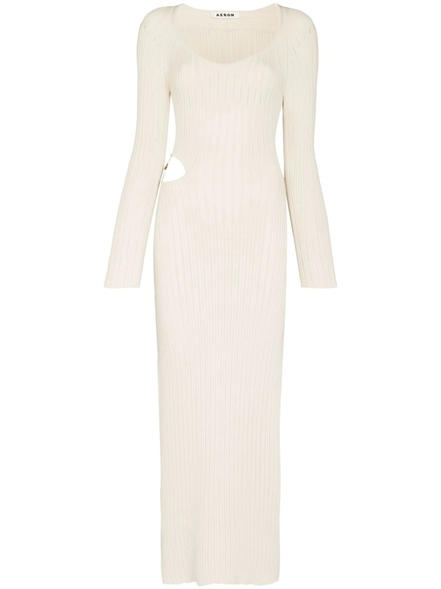 Vivier ribbed cut-out long dress