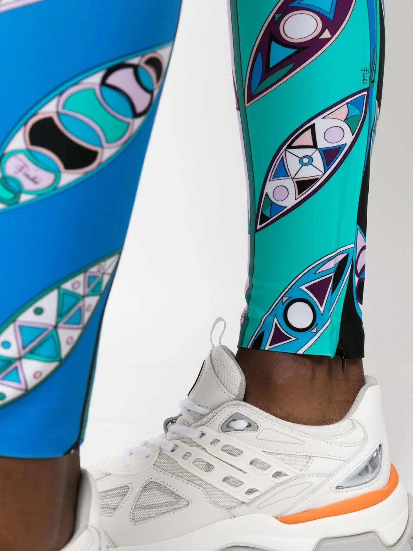 Girandole-print performance leggings
