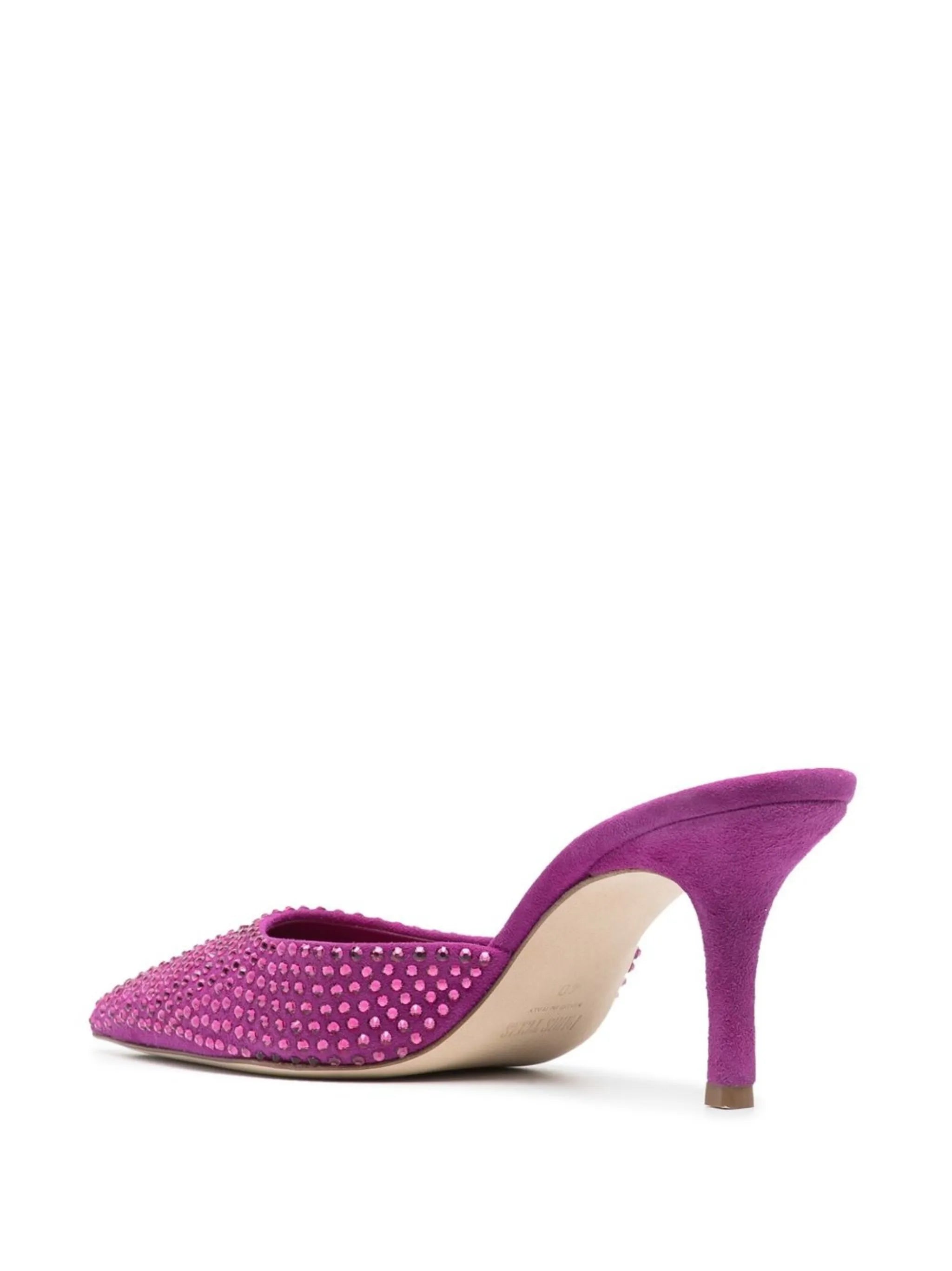 Hollywood 75mm crystal-embellished pumps