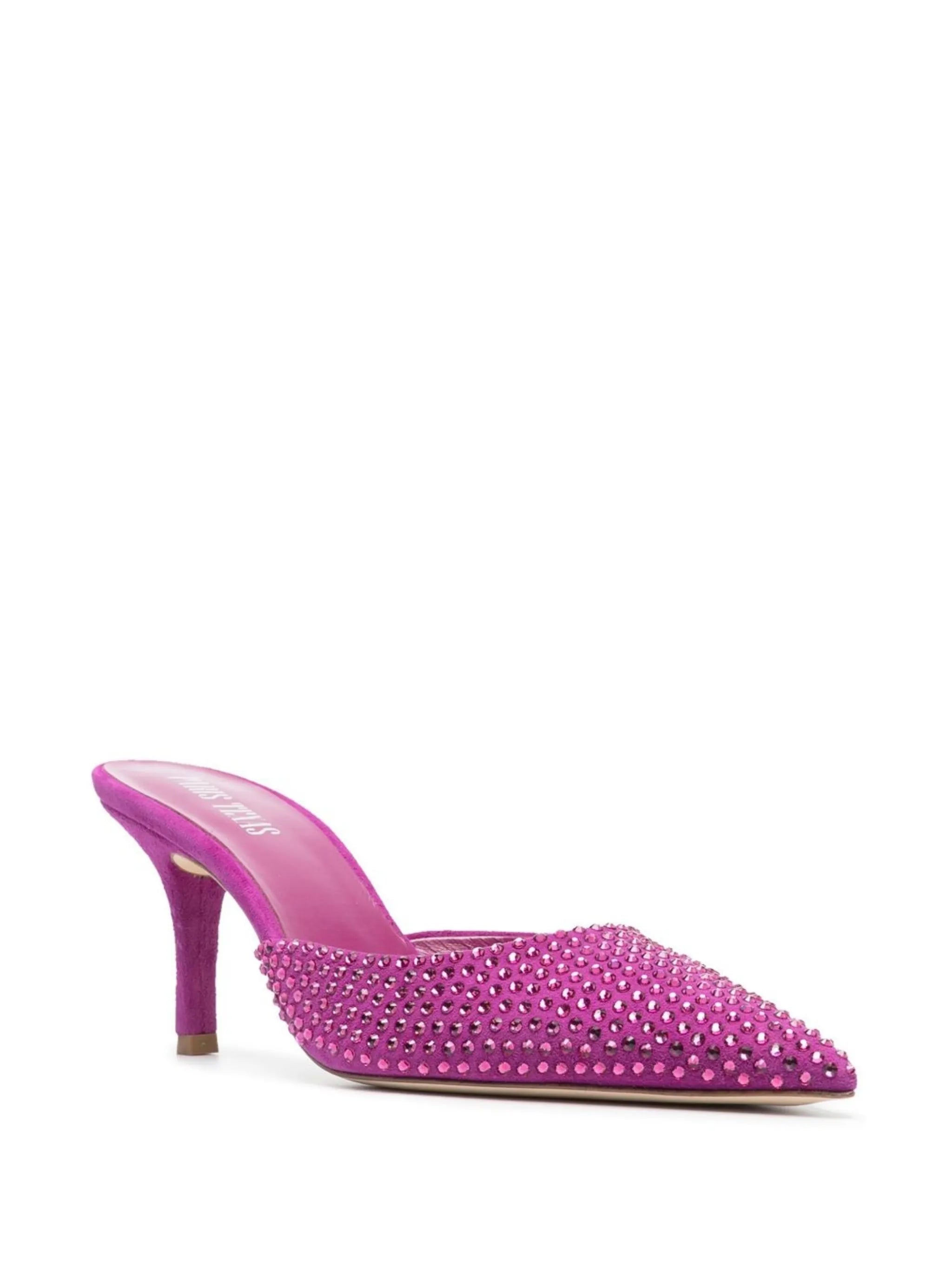 Hollywood 75mm crystal-embellished pumps