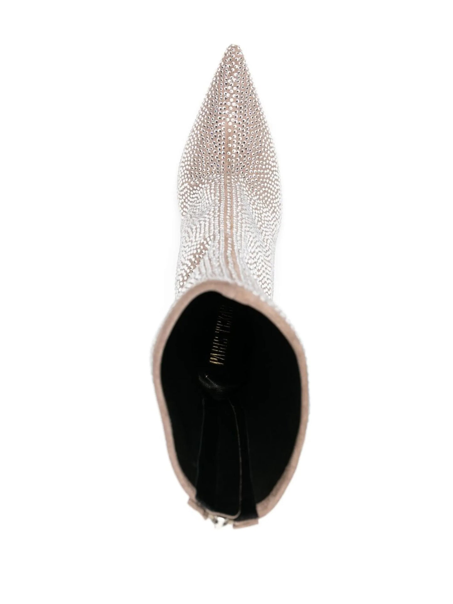 crystal-embellished 105mm pointed boots