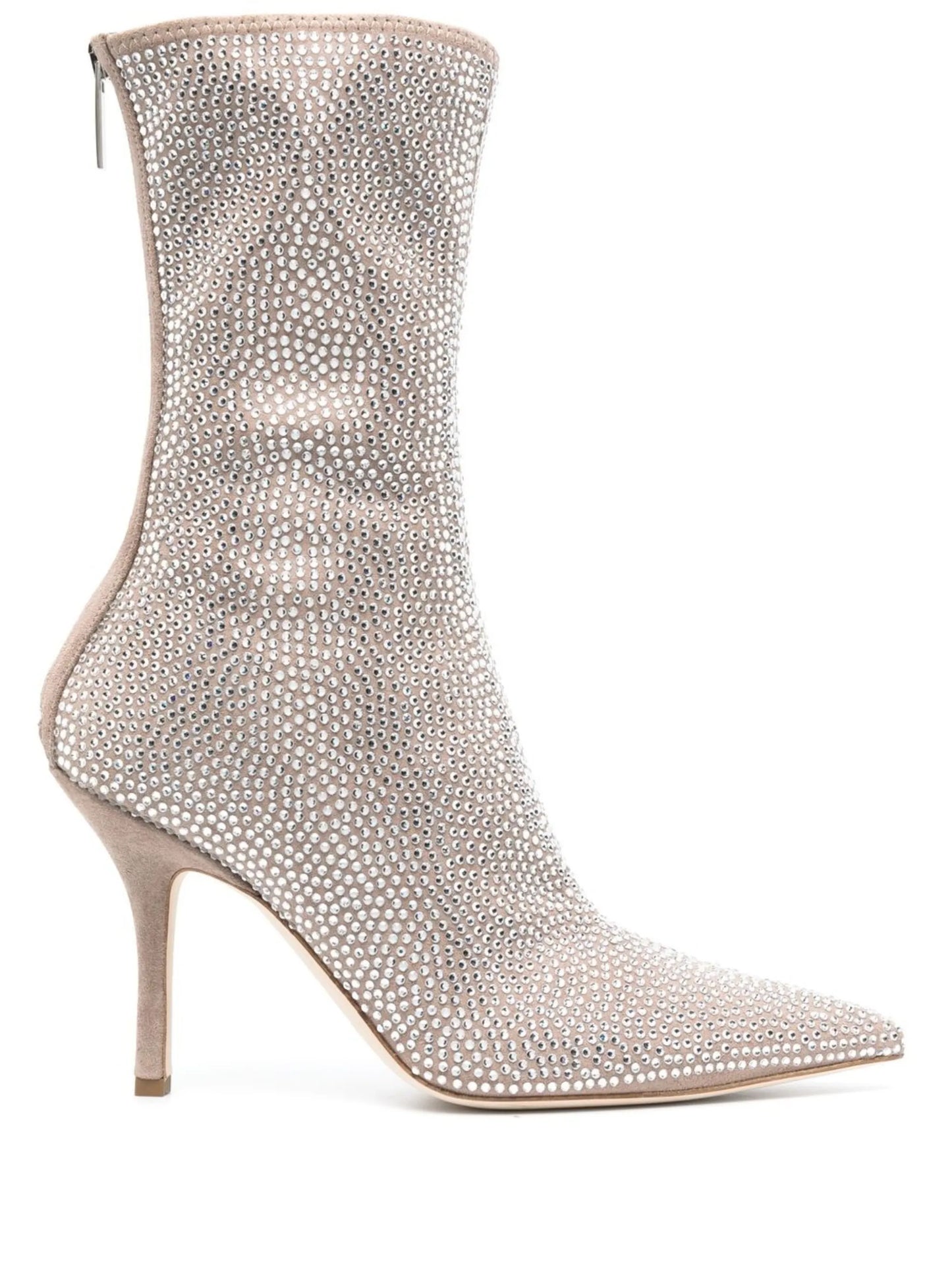 crystal-embellished 105mm pointed boots