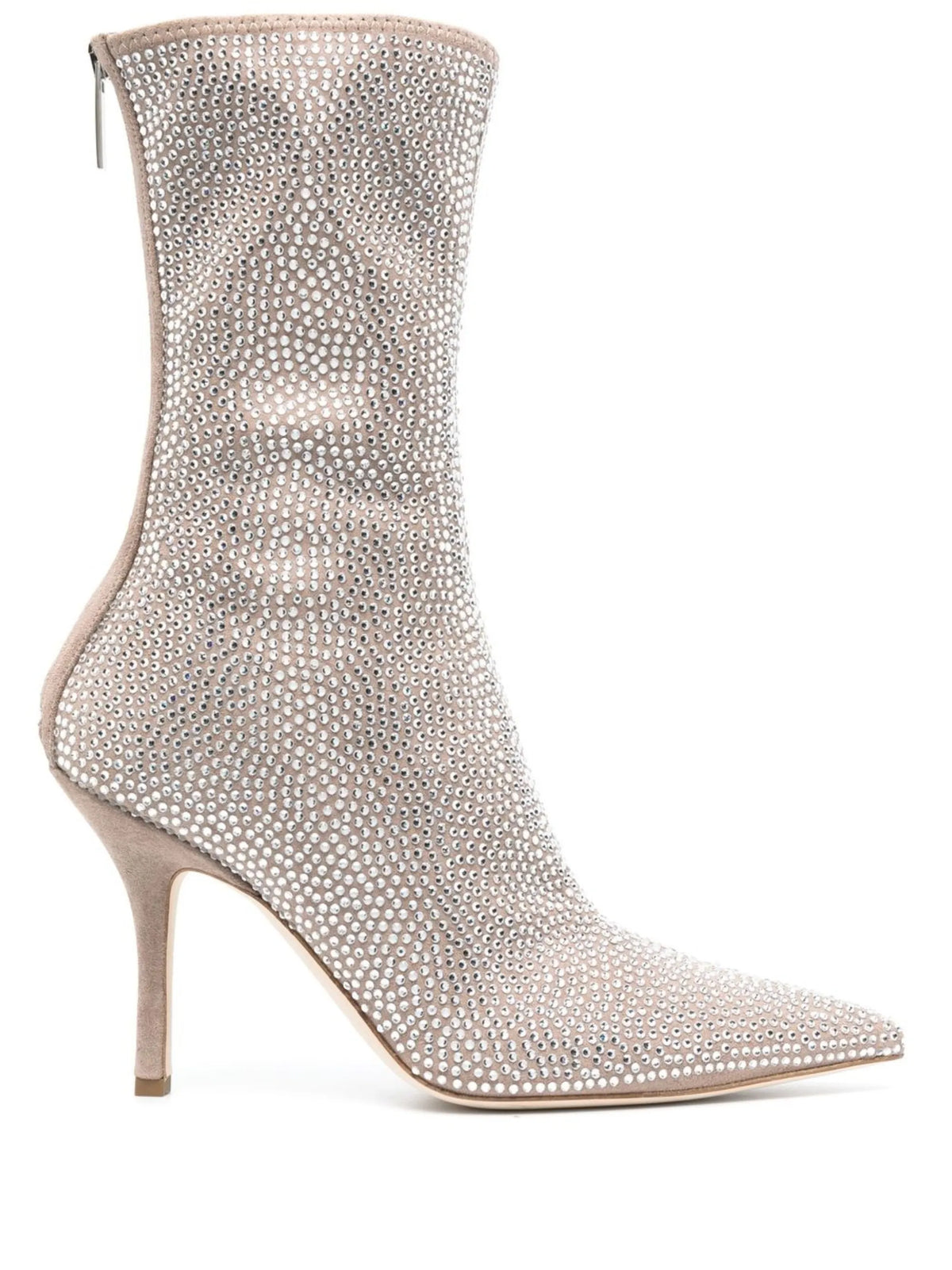 crystal-embellished 105mm pointed boots