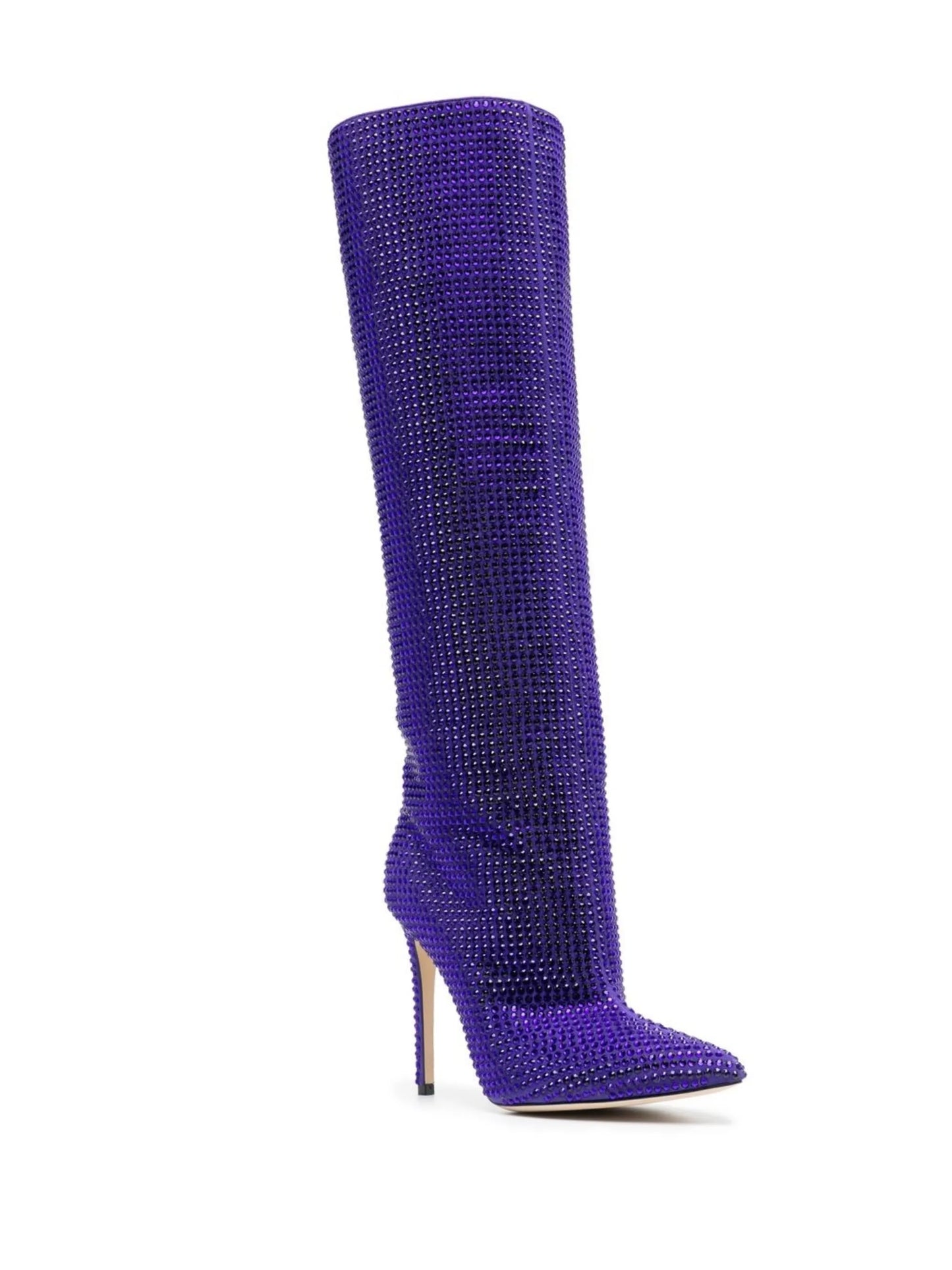 Holly crystal-embellished heeled boots