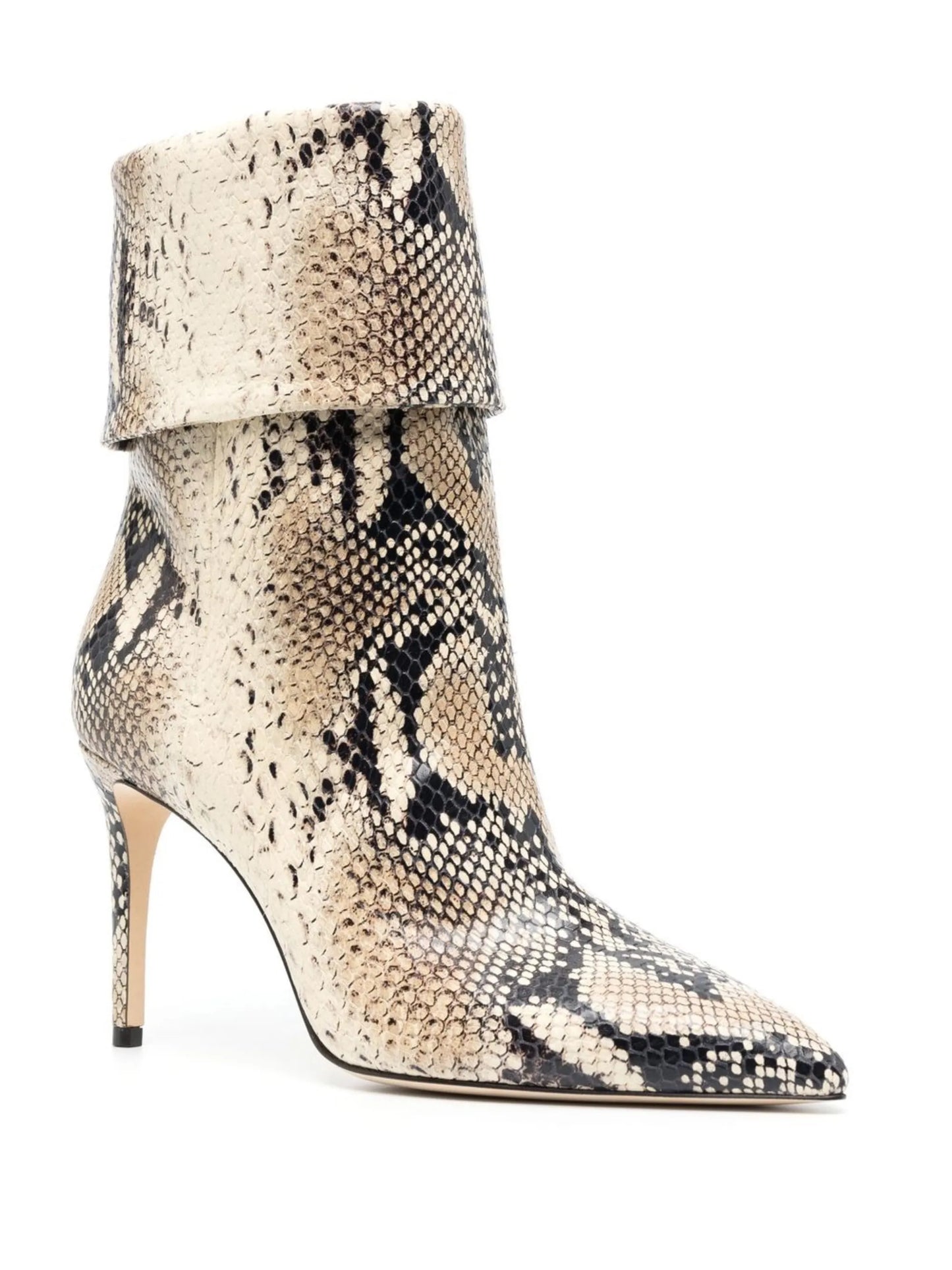 85mm snakeskin-effect ankle boots