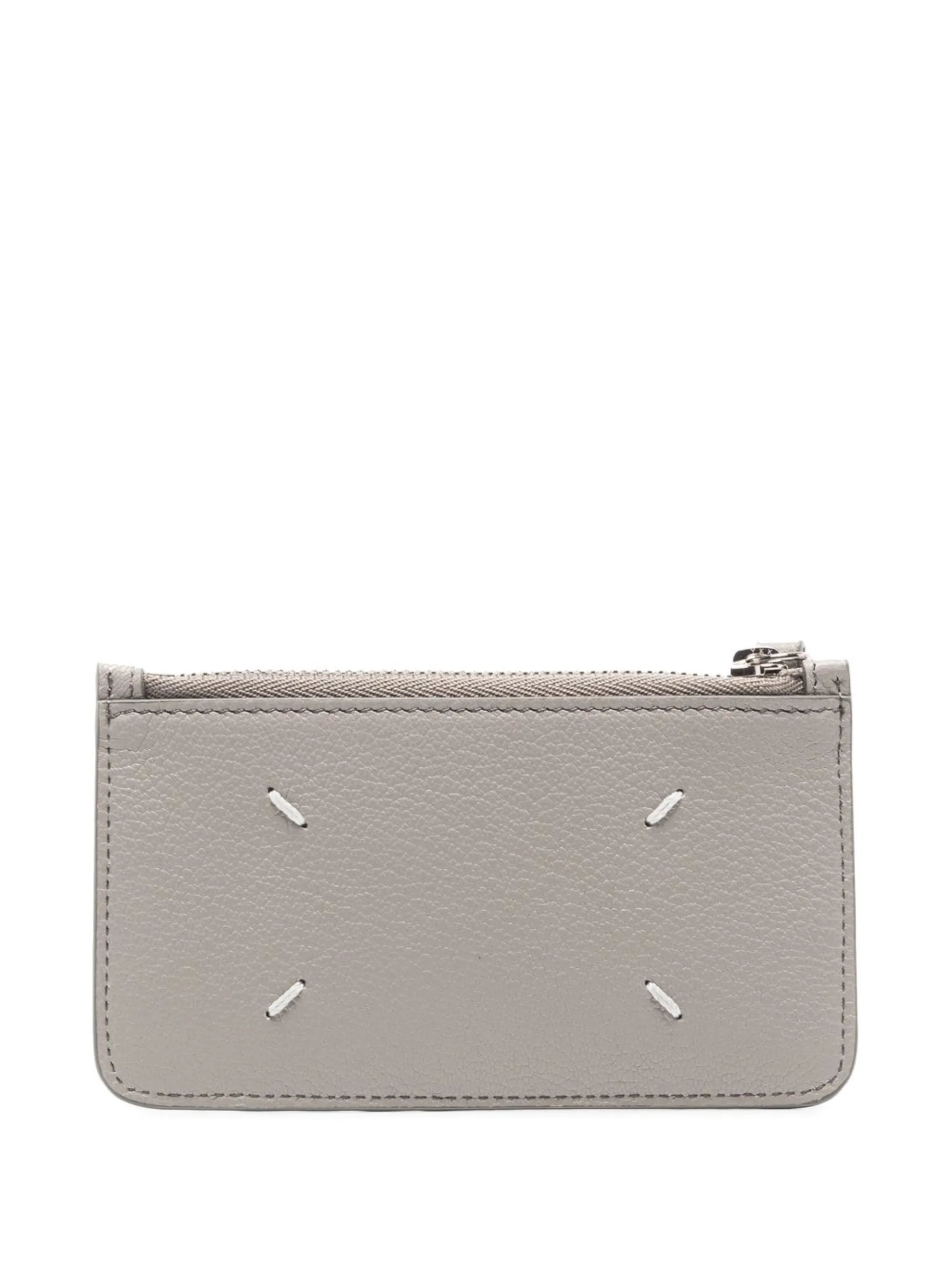 four-stitch leather card holder