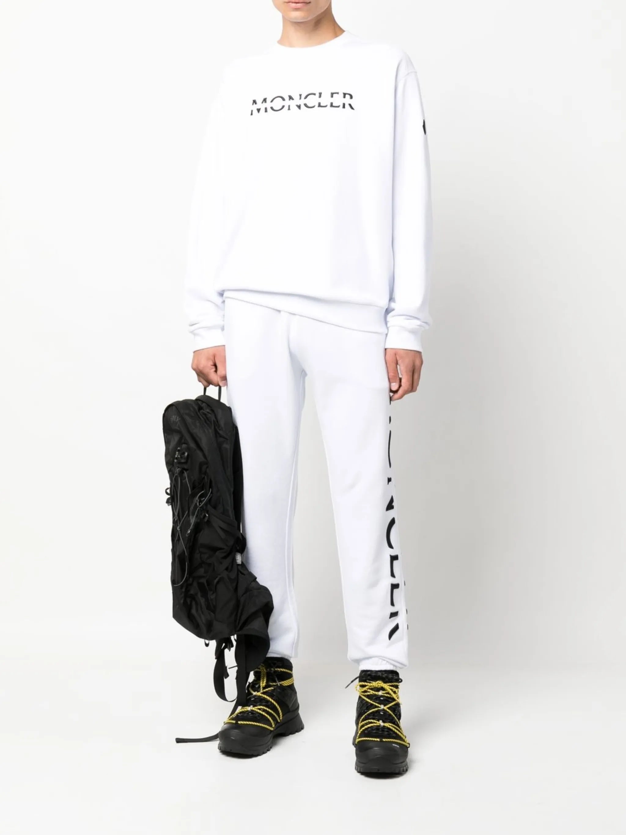 logo patch track pants