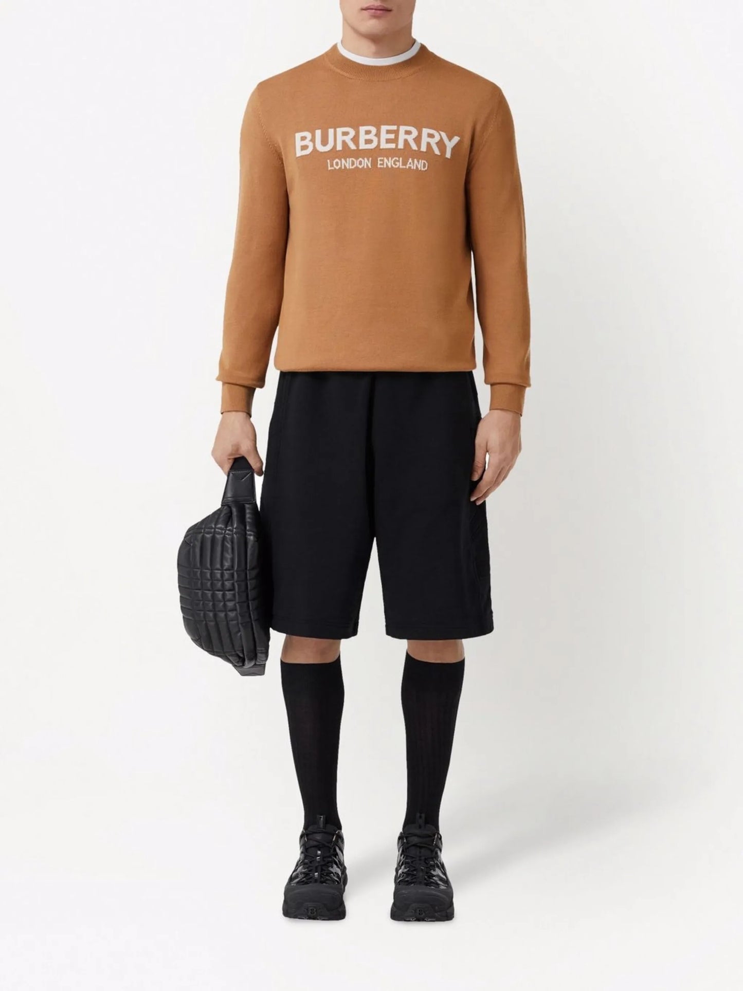 logo intarsia jumper