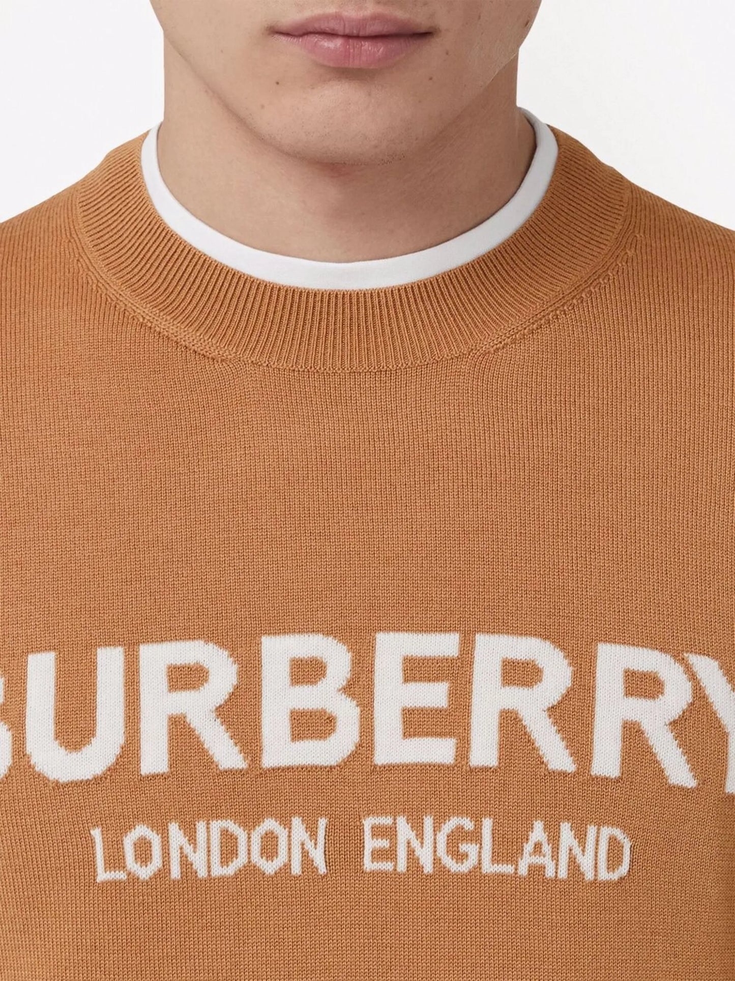 logo intarsia jumper