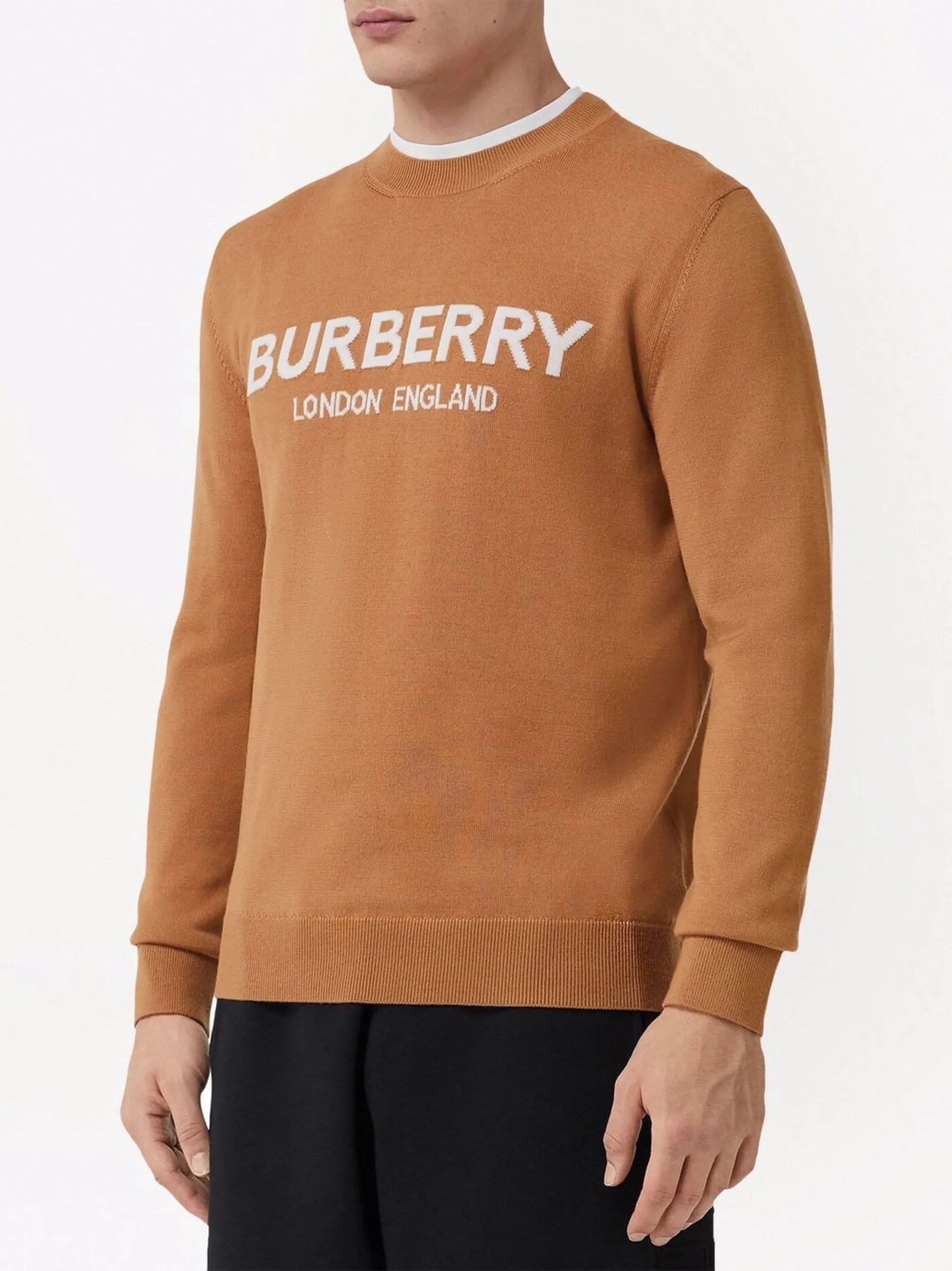 logo intarsia jumper