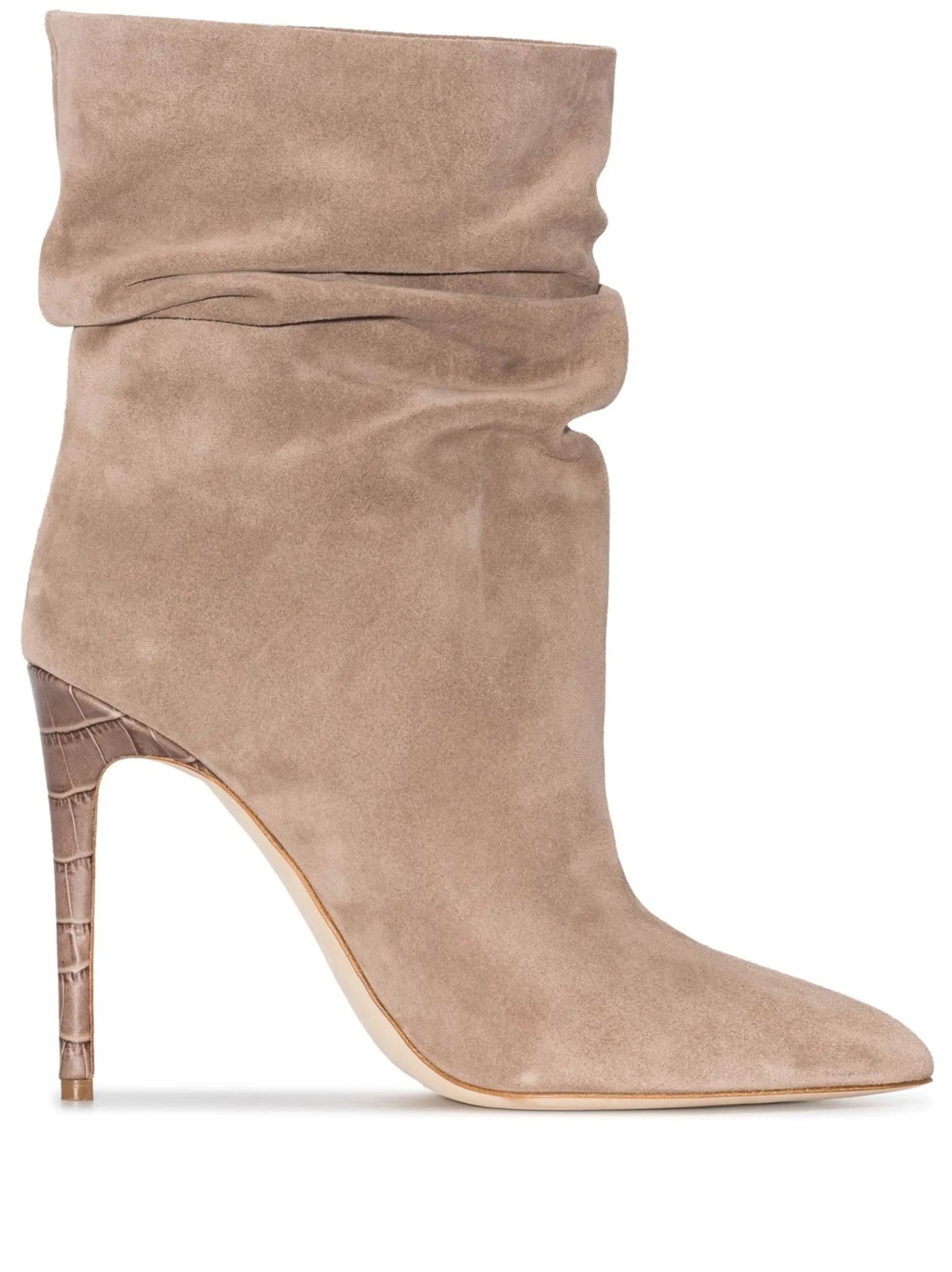 105mm slouchy stiletto ankle boots