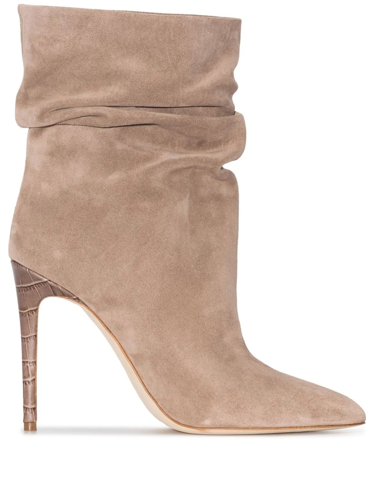 105mm slouchy stiletto ankle boots