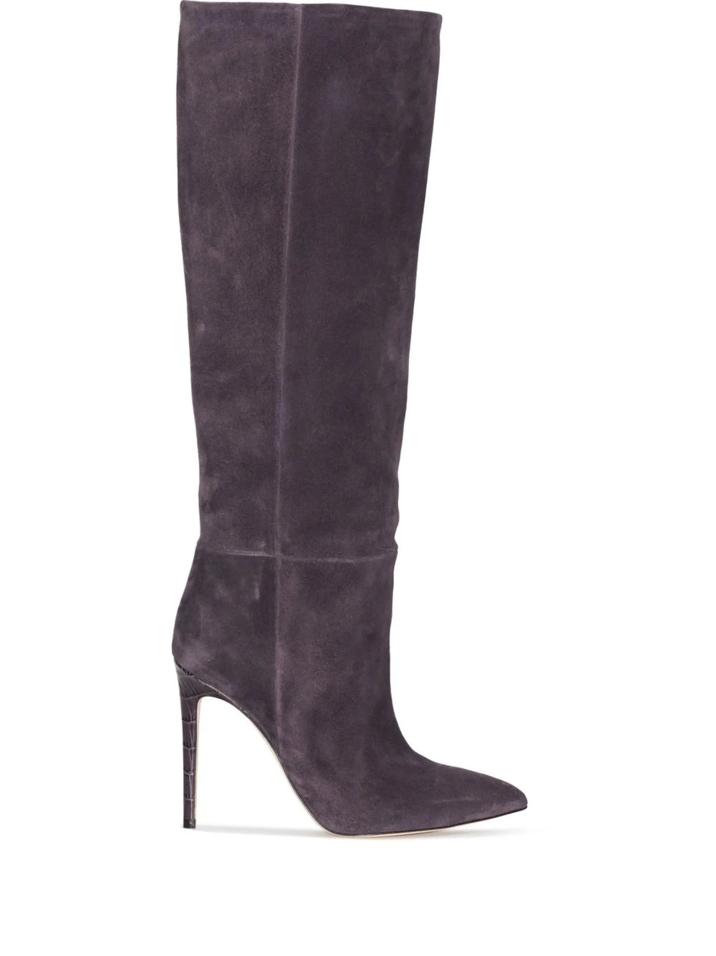 gathered-detail pointed-toe boots