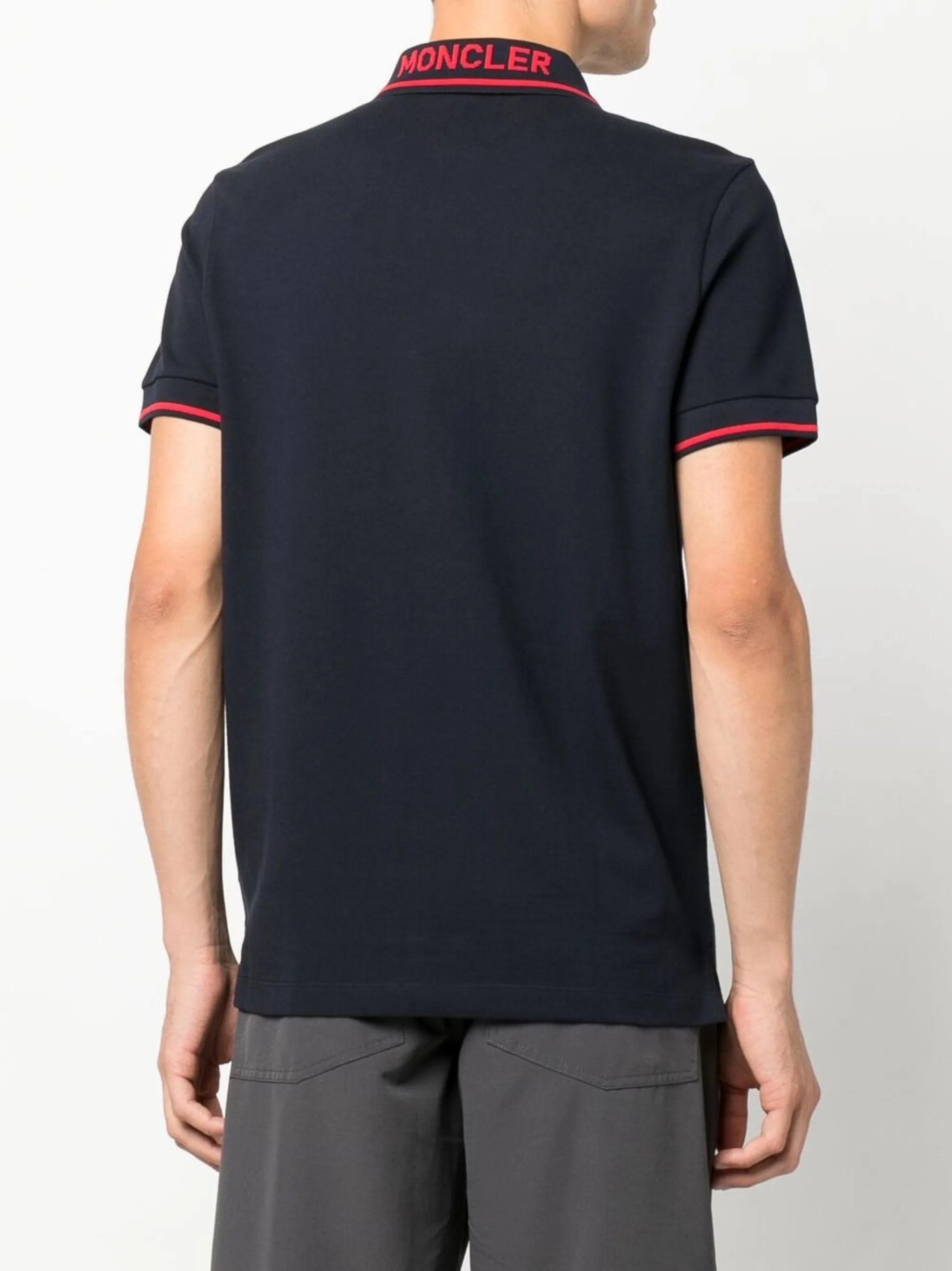 logo-collar short-sleeve polo shirt