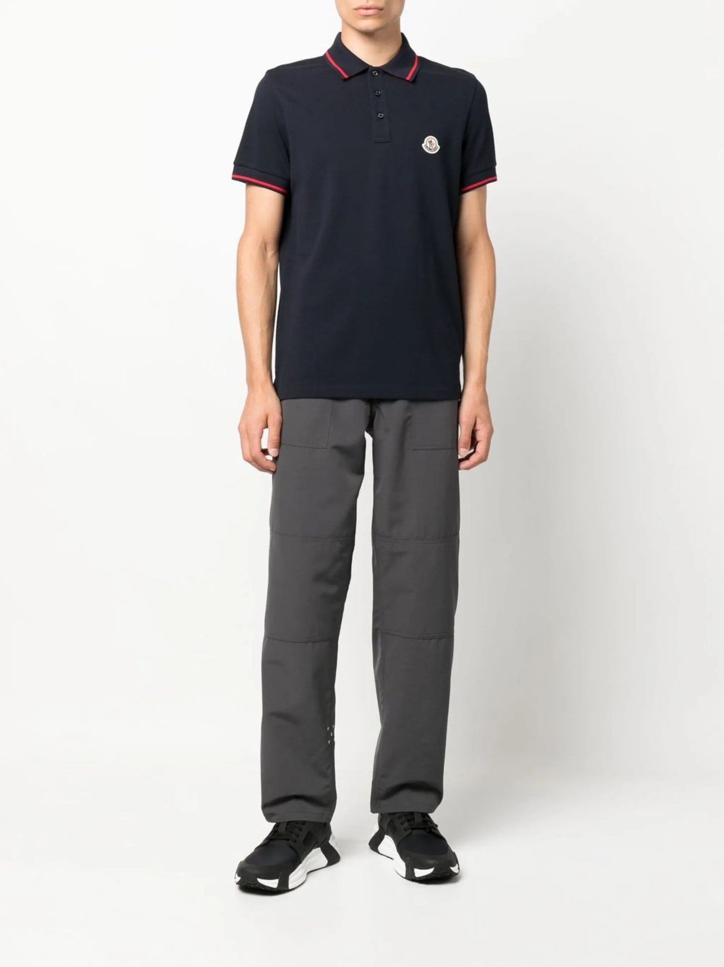 logo-collar short-sleeve polo shirt
