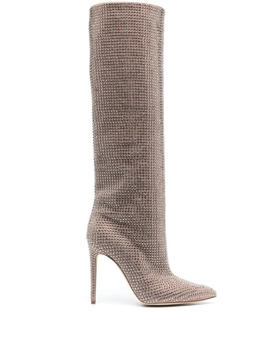 Holly crystal-embellished 105mm boots